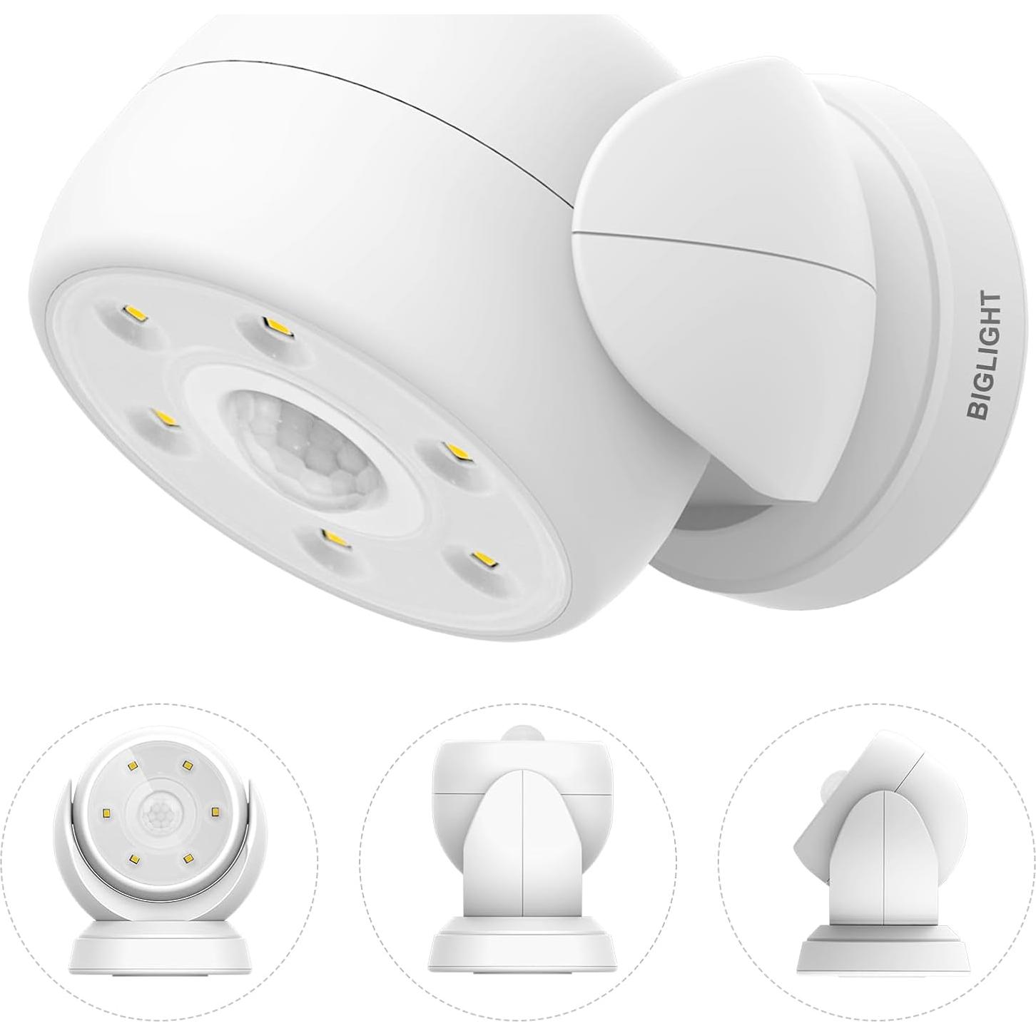 Foco LED Inalámbrico BIGLIGHT con Sensor de Movimiento 200 Lúmenes