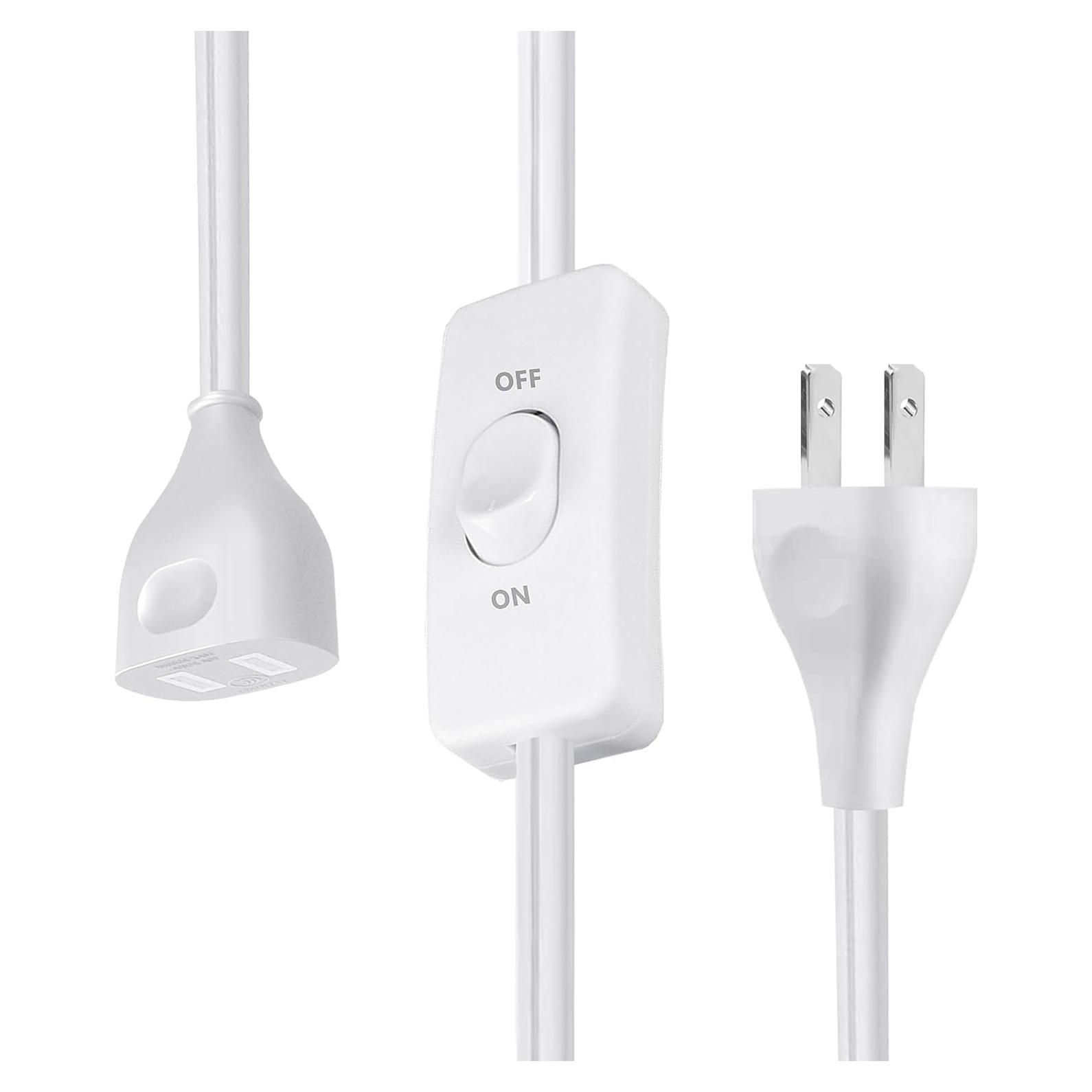 Cable de Extensión Blanco Fiabtool 1.83 m con Interruptor 120V