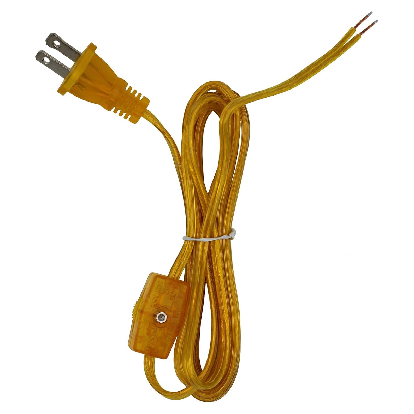 Cable de Lámpara Dorado 2.44m Creative Hobbies con Interruptor