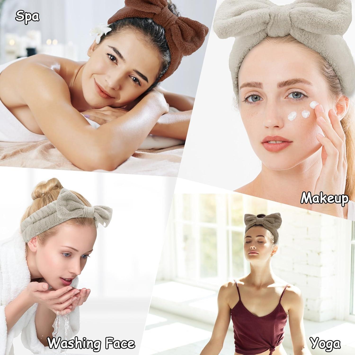 Diademas de Spa Casoty 6 Pcs Microfibra Suave