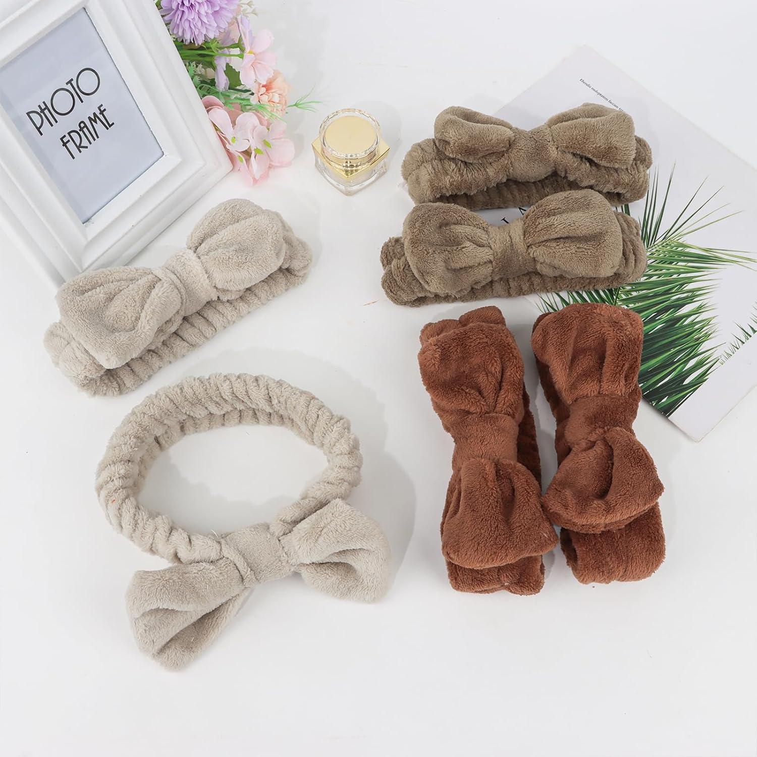 Diademas de Spa Casoty 6 Pcs Microfibra Suave