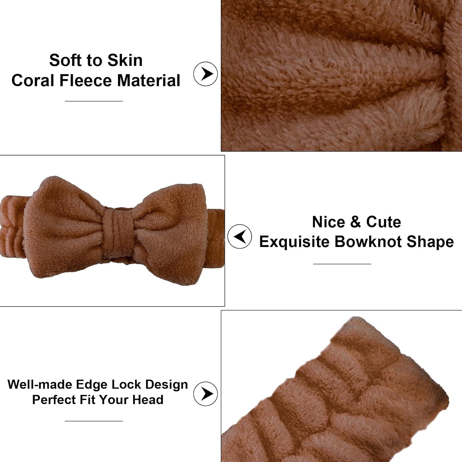 Diademas de Spa Casoty 6 Pcs Microfibra Suave