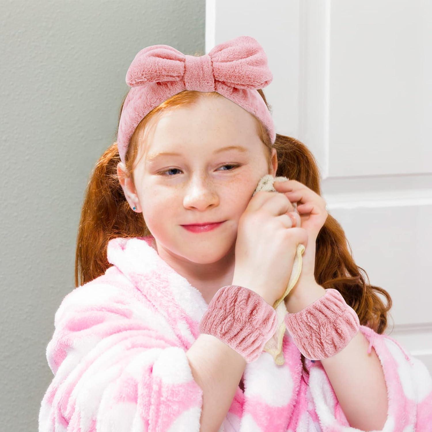 Juego de 8 Diademas y Pulseras Microfibra Tihebax - Lavado Facial