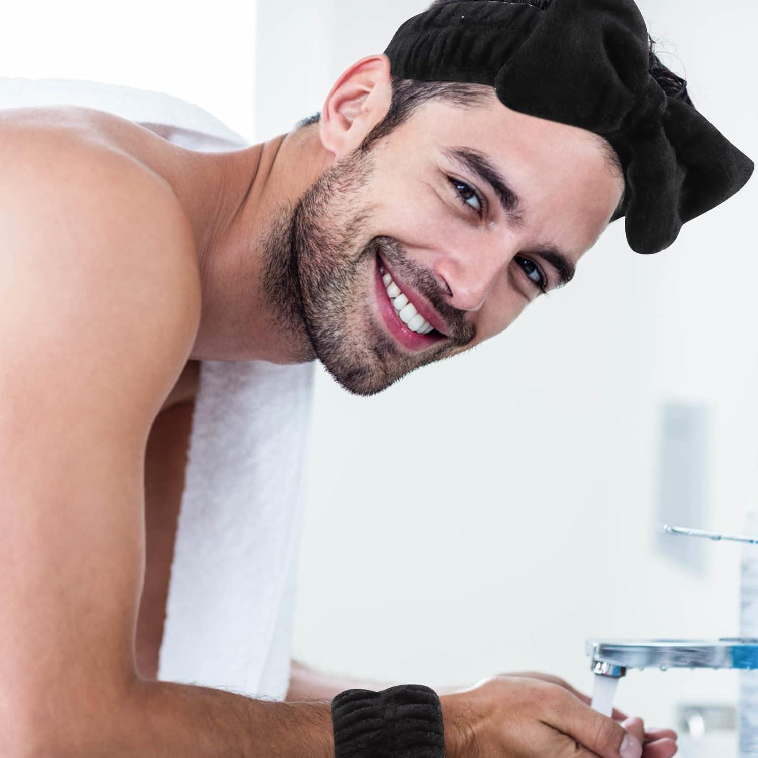 Juego de 8 Diademas y Pulseras Microfibra Tihebax - Lavado Facial