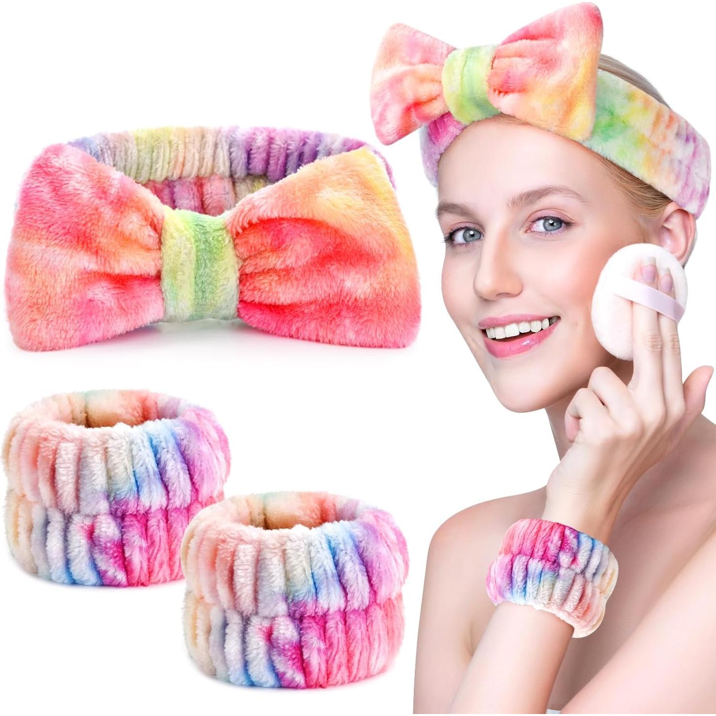 Juego de Diadema y Muñequera Xioldiz - 3 Piezas Microfibra