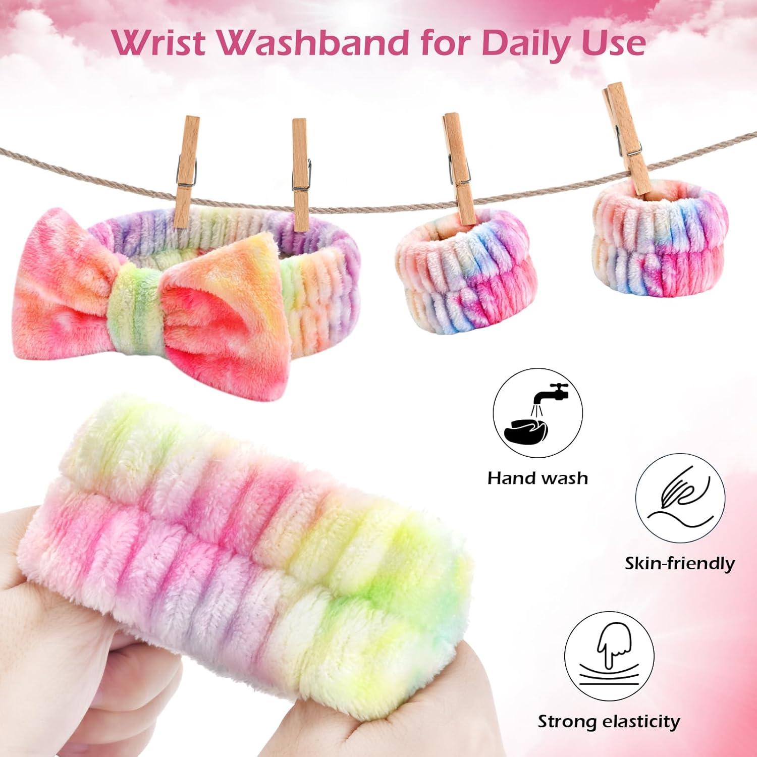 Juego de Diadema y Muñequera Xioldiz - 3 Piezas Microfibra