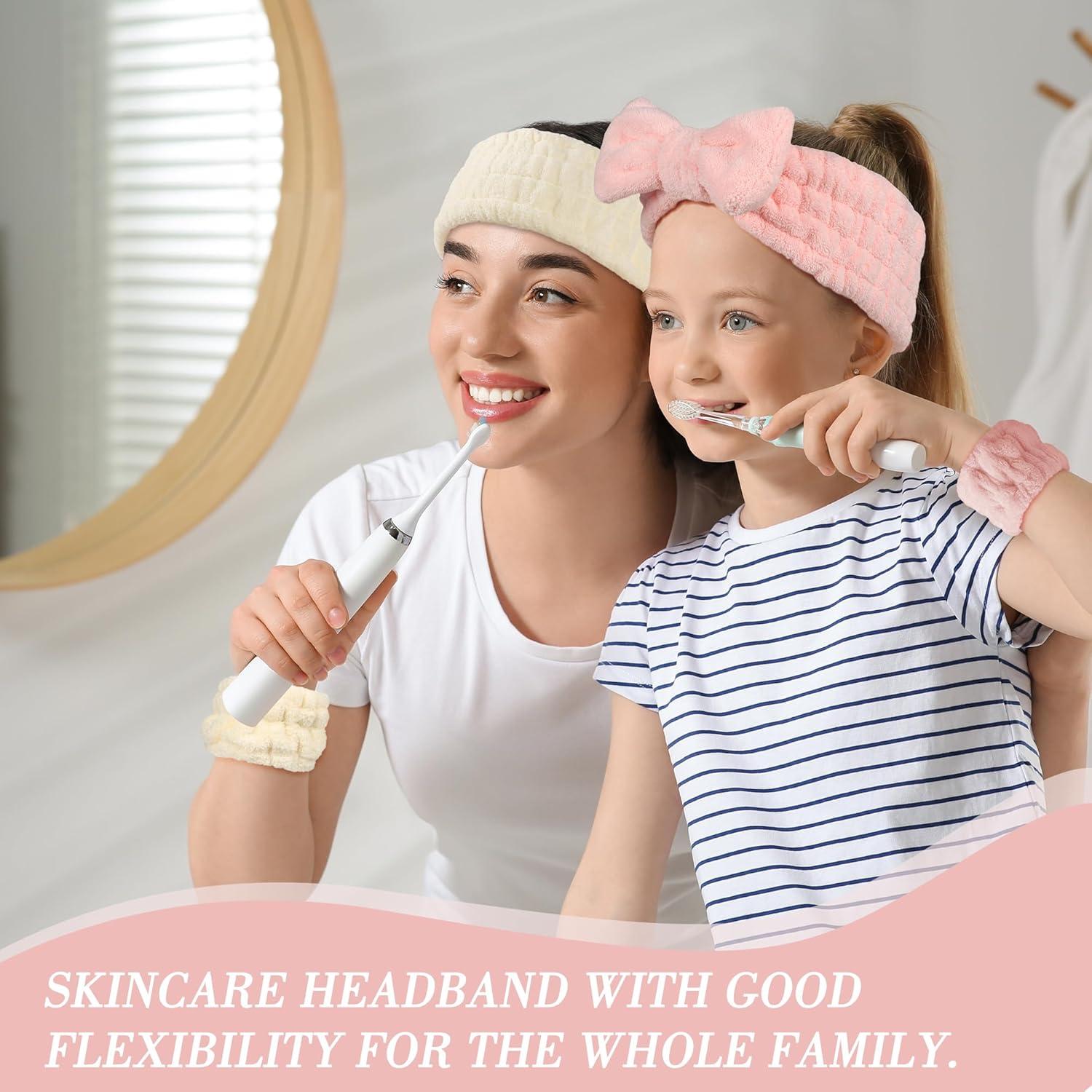 Conjunto de Diademas y Muñequera de Cuidado de la Piel DiyJibb