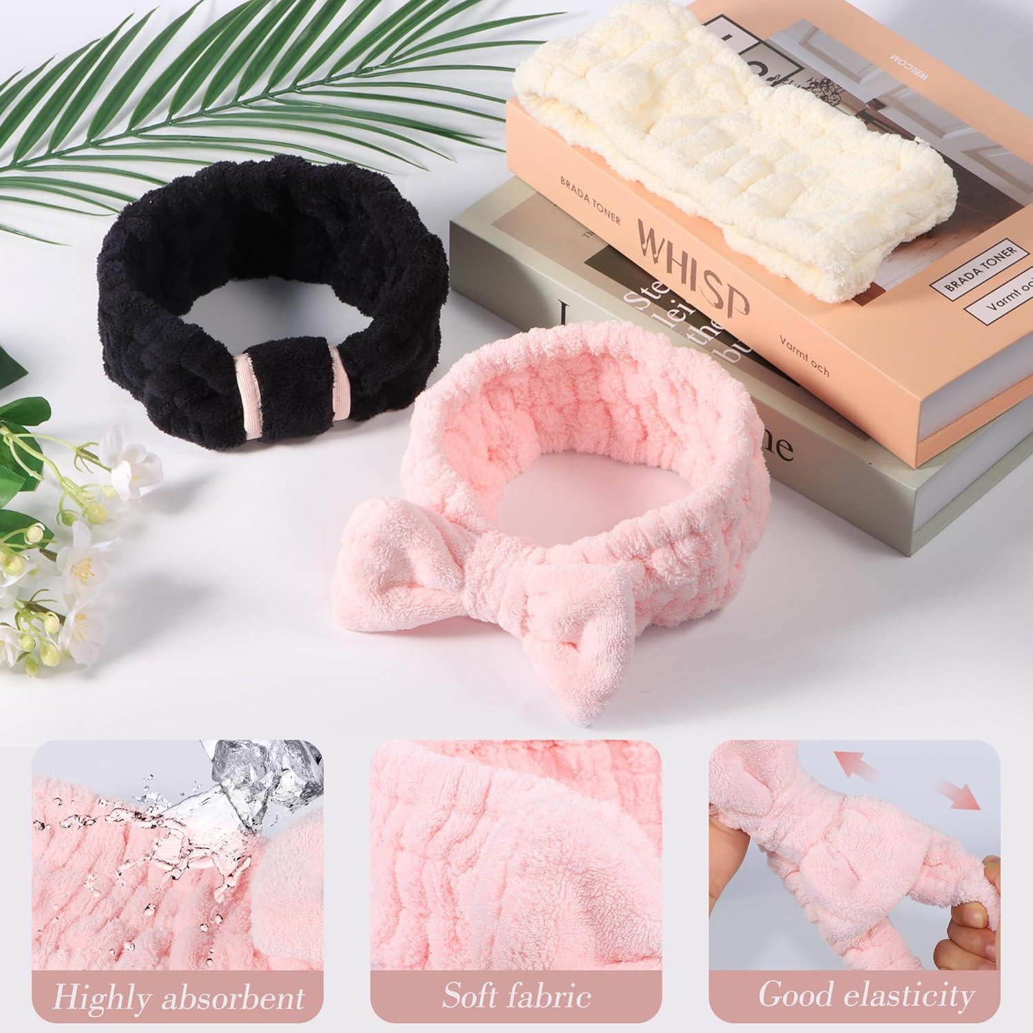 Conjunto de Diademas y Muñequera de Cuidado de la Piel DiyJibb