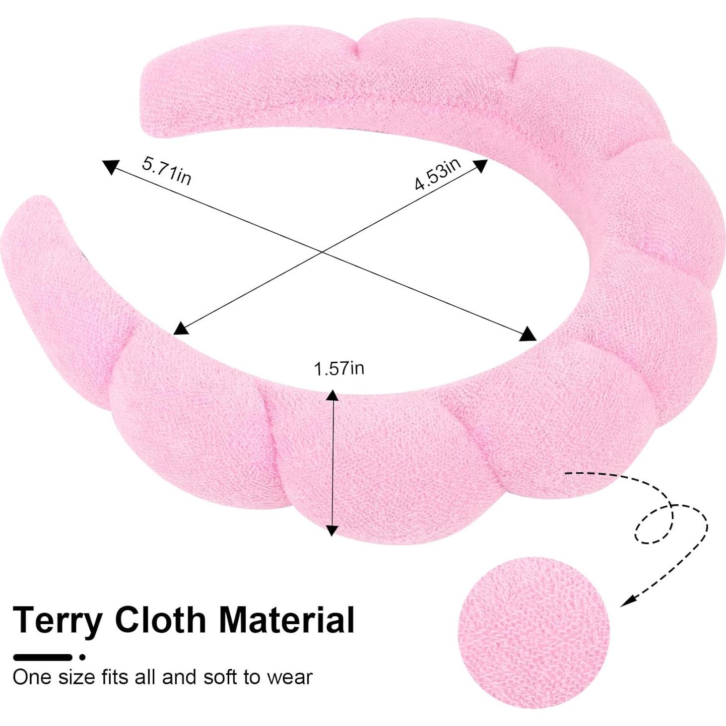 Paquete de 3 Diademas de Toalla ACO-UINT para Cuidado Facial