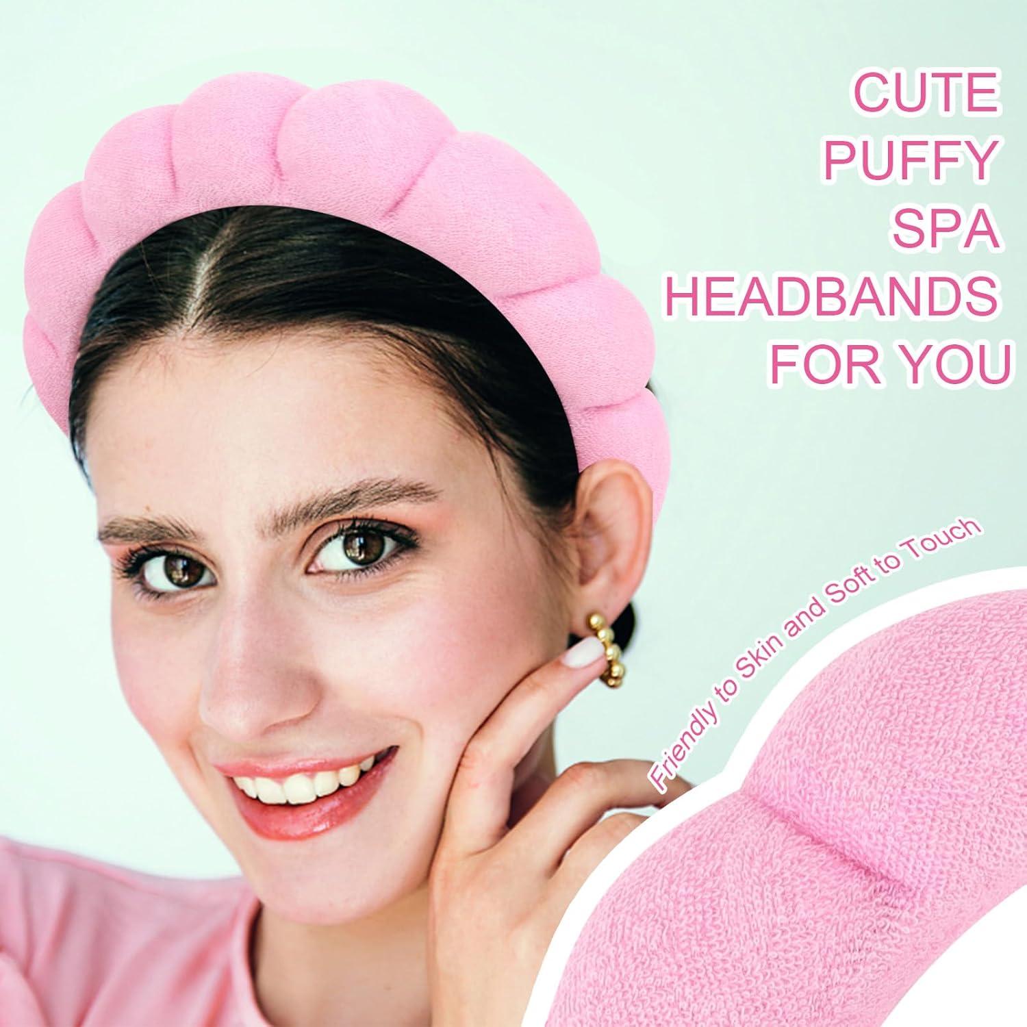 Paquete de 3 Diademas de Toalla ACO-UINT para Cuidado Facial