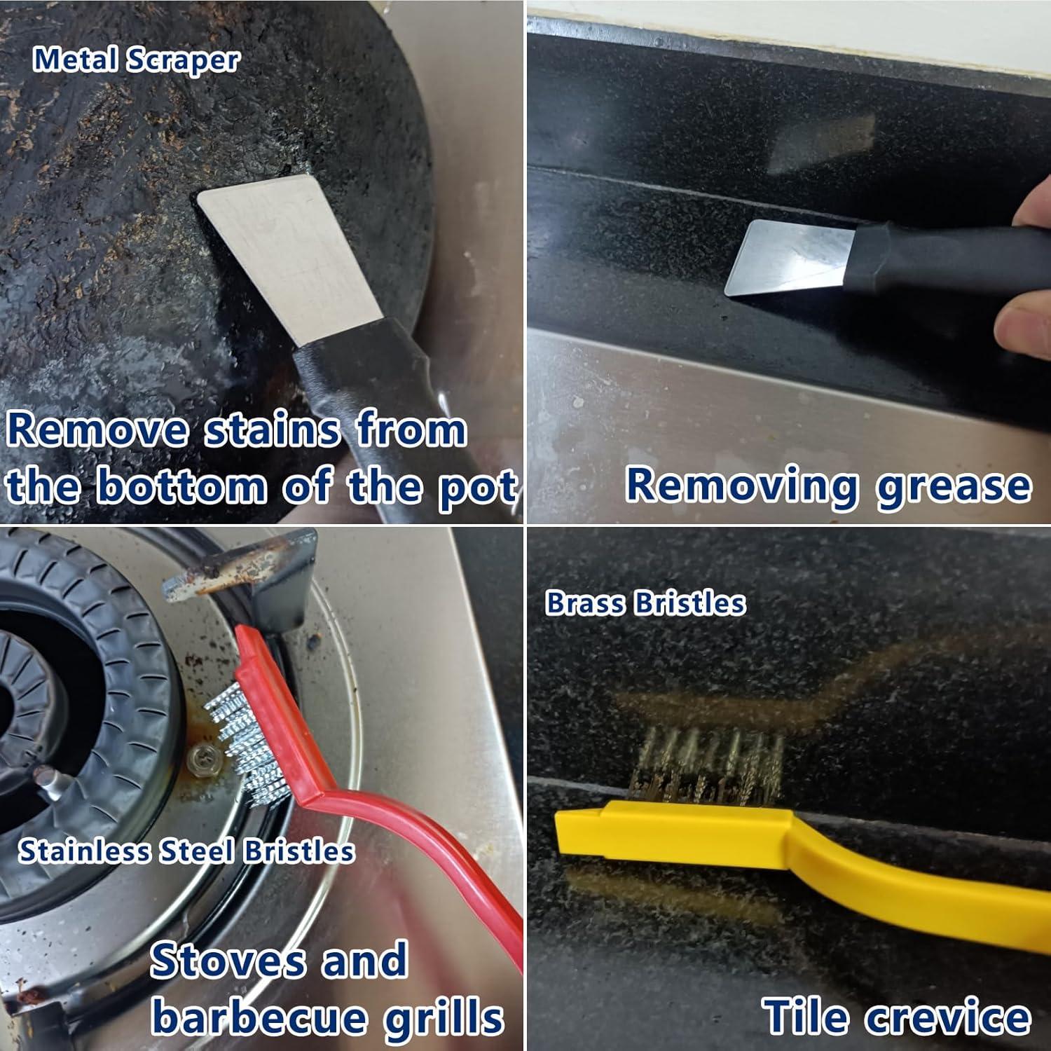 Juego de Cepillos de Limpieza CRAFNEW 12 Piezas Multicolores