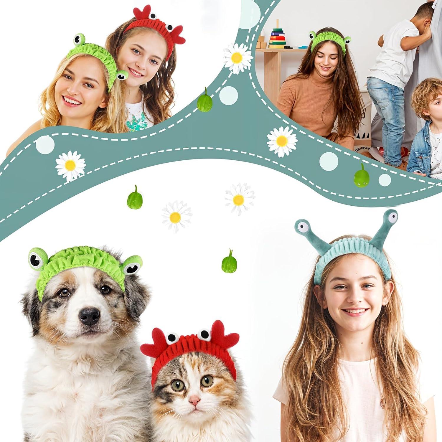 3 Diademas Elásticas de Coral para Lavado de Cara - Hpmjz