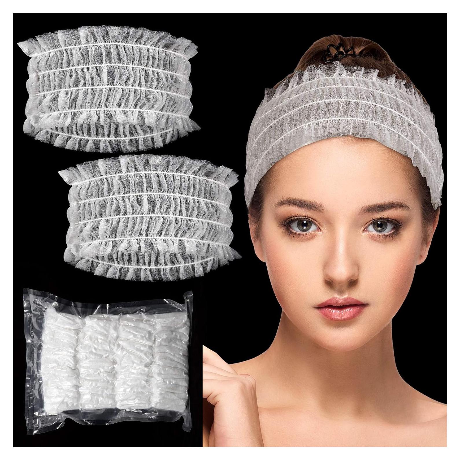 Diademas Desechables para Spa Chuangdi 100 Piezas Blancas