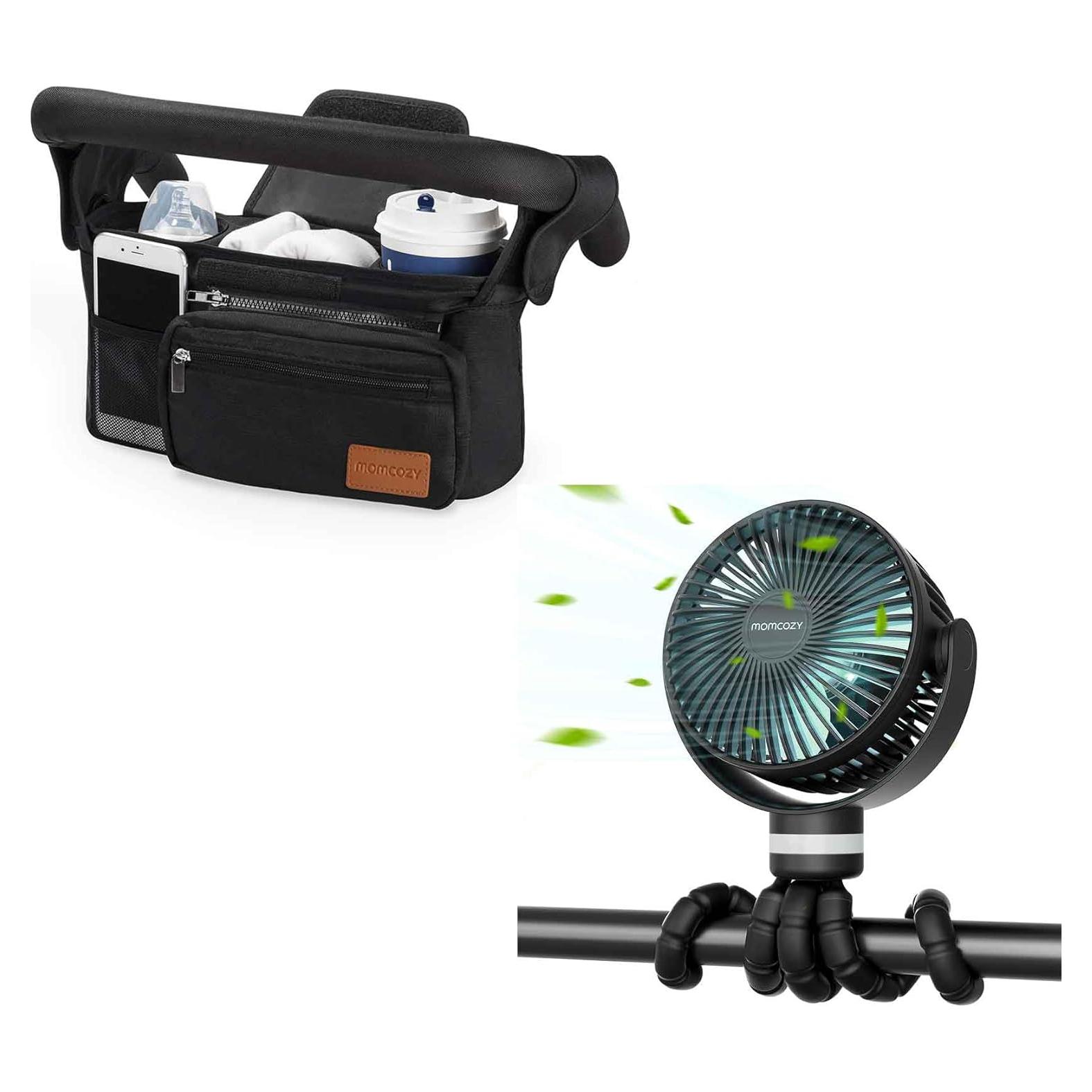 Organizador Universal para Carriolas Momcozy con Ventilador 8000mAh
