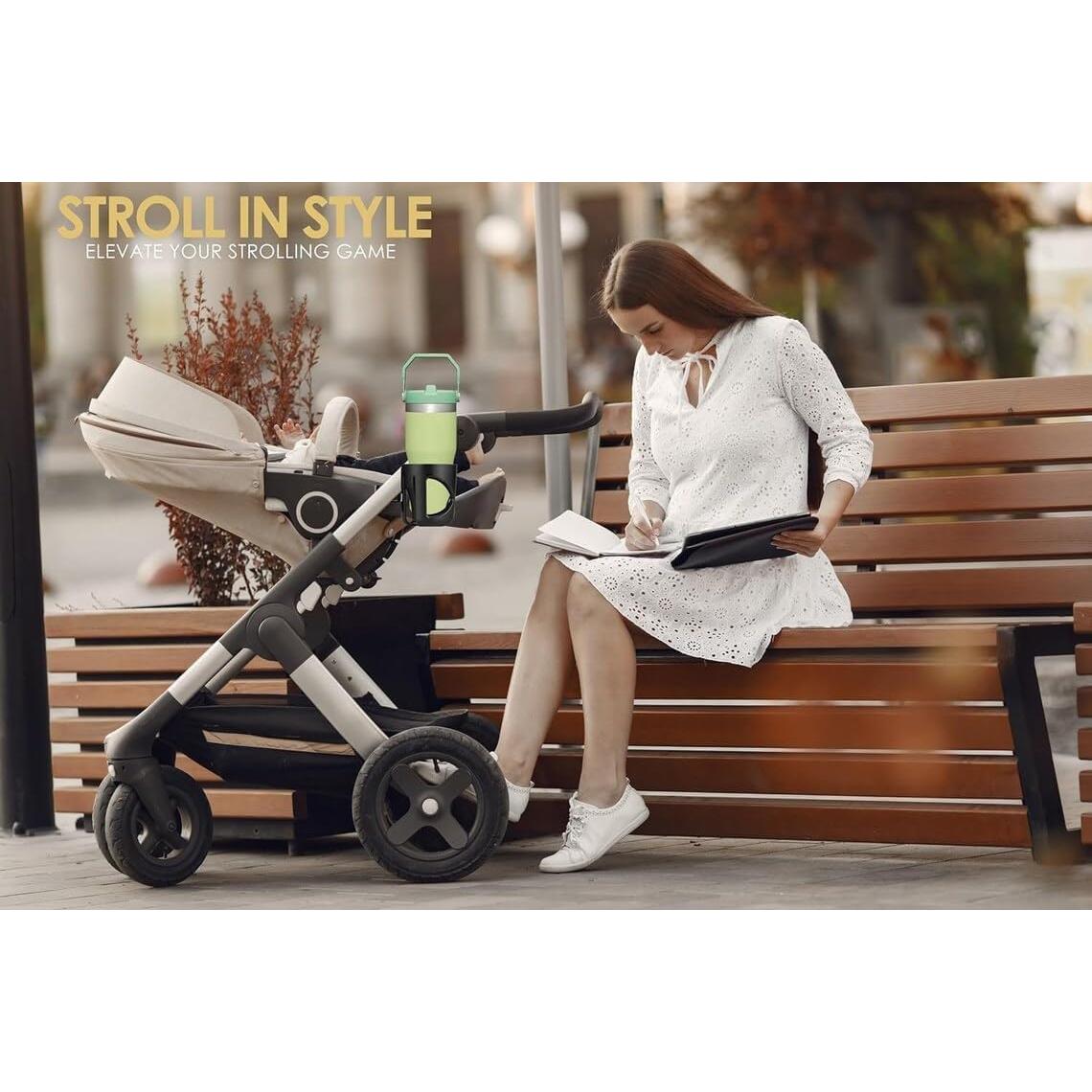 Soporte para Tazas Mompush Sea n Sip - Negro, 360° Rotación