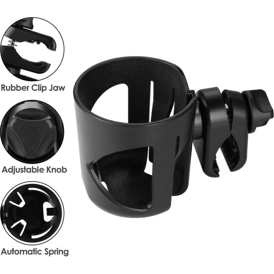 Soporte para Tazas Mompush Sea n Sip - Negro, 360° Rotación