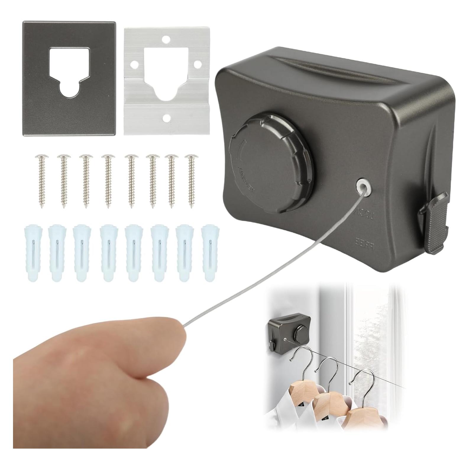 Cuerda de Ropa Retráctil LPZNUYVC de Acero Inoxidable 18.14 kg