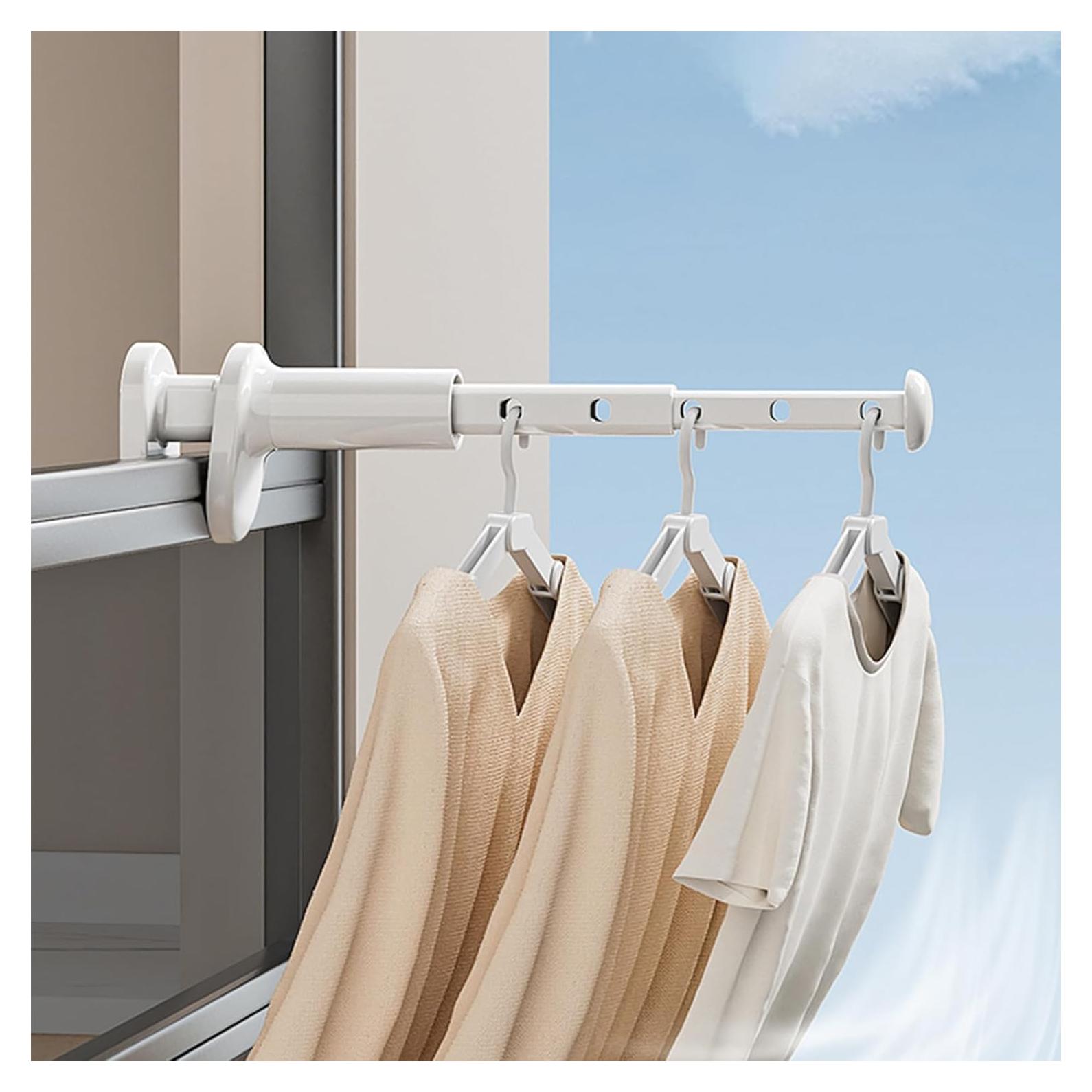 Tendedero de viaje QHLhomestead 2 Paquete Plegable Blanco