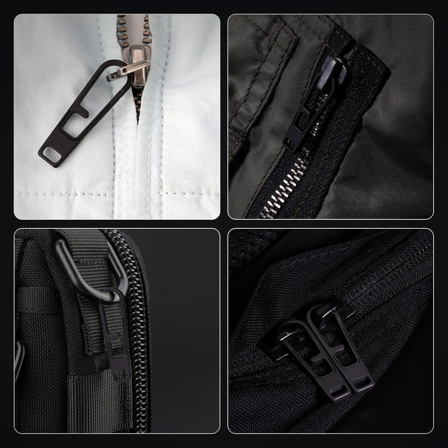 Juego de 2 Tiradores de Cremallera de Titanio Fortedgear - Negro
