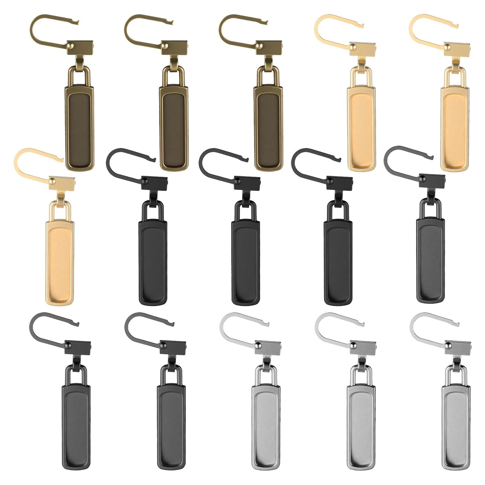 Kit de 15 Tiradores de Cremallera Universal XLIUAX - 5 Colores