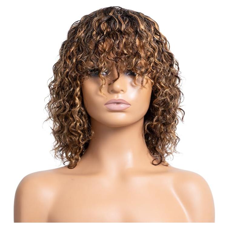 Peluca corta de ondas de agua OnePart 30 cm sin pegamento