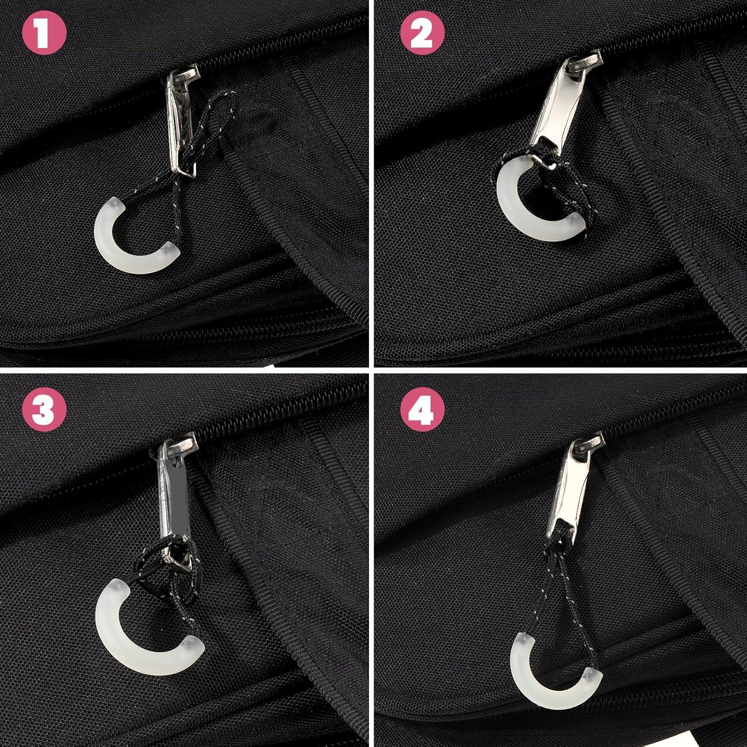 20 Tiradores de Cremallera Autoluminiscentes Larrel 3x7cm