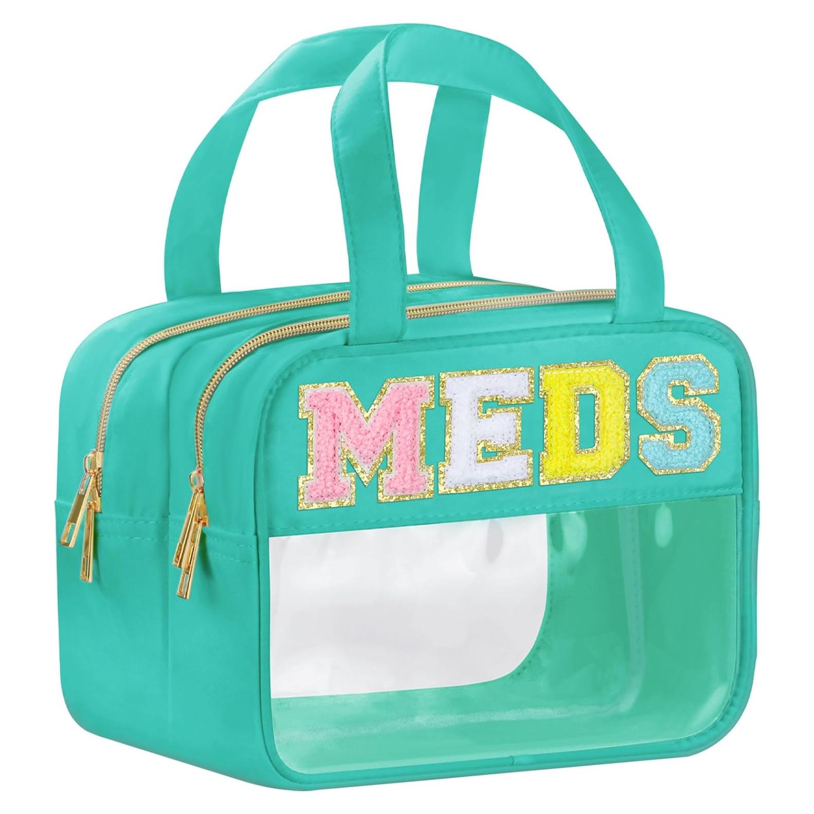 Bolsa de Maquillaje Transparente BuyCard Verde 24x16x17 cm