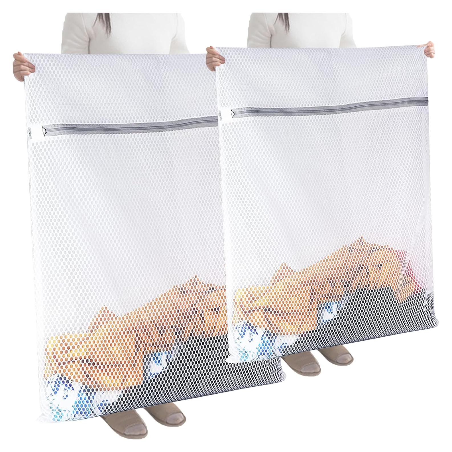 4 Bolsas de Malla para Lavandería MEGIESTO con Cremallera