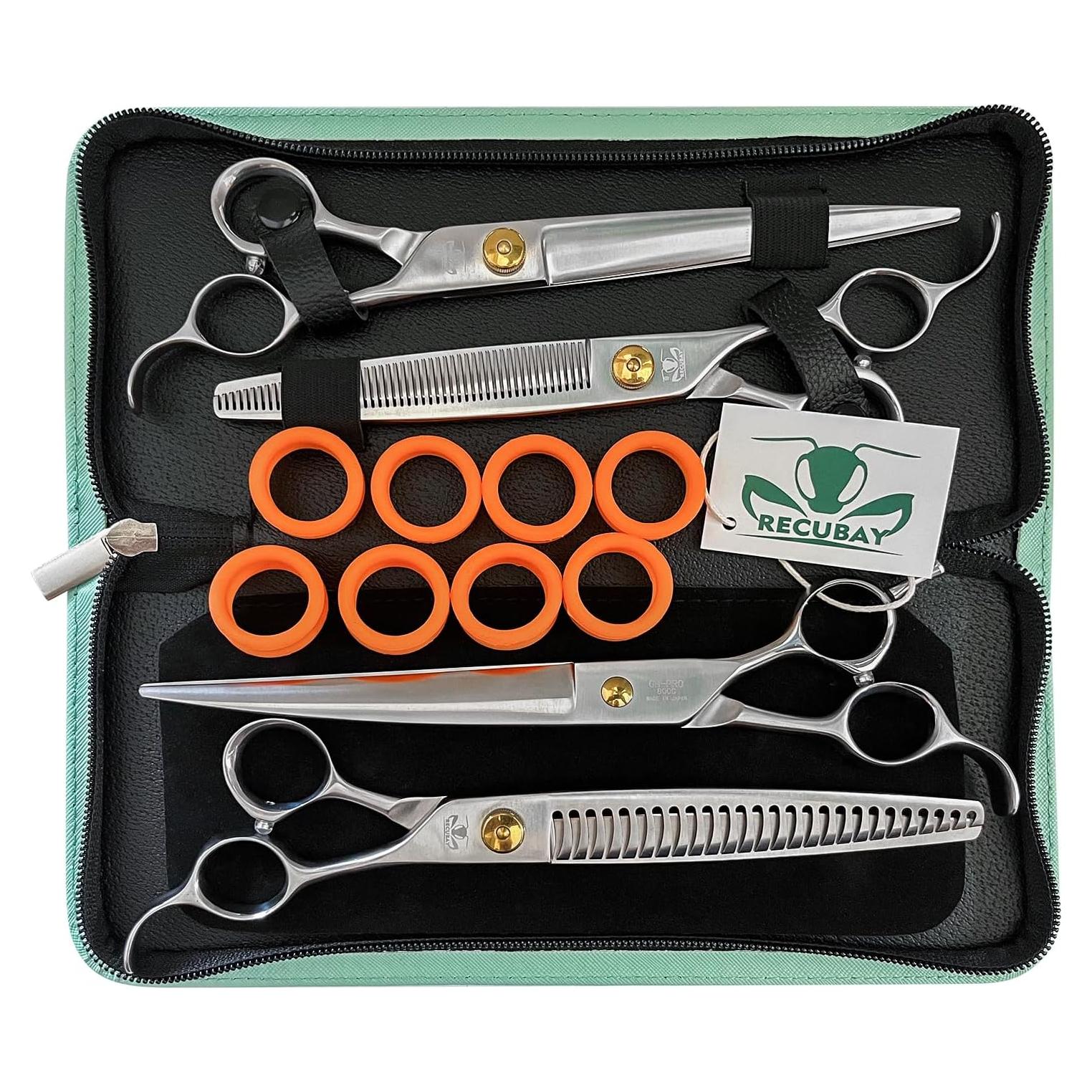 Set de Tijeras de Aseo Recubay Gold Mantis 4 Piezas 20.32 cm