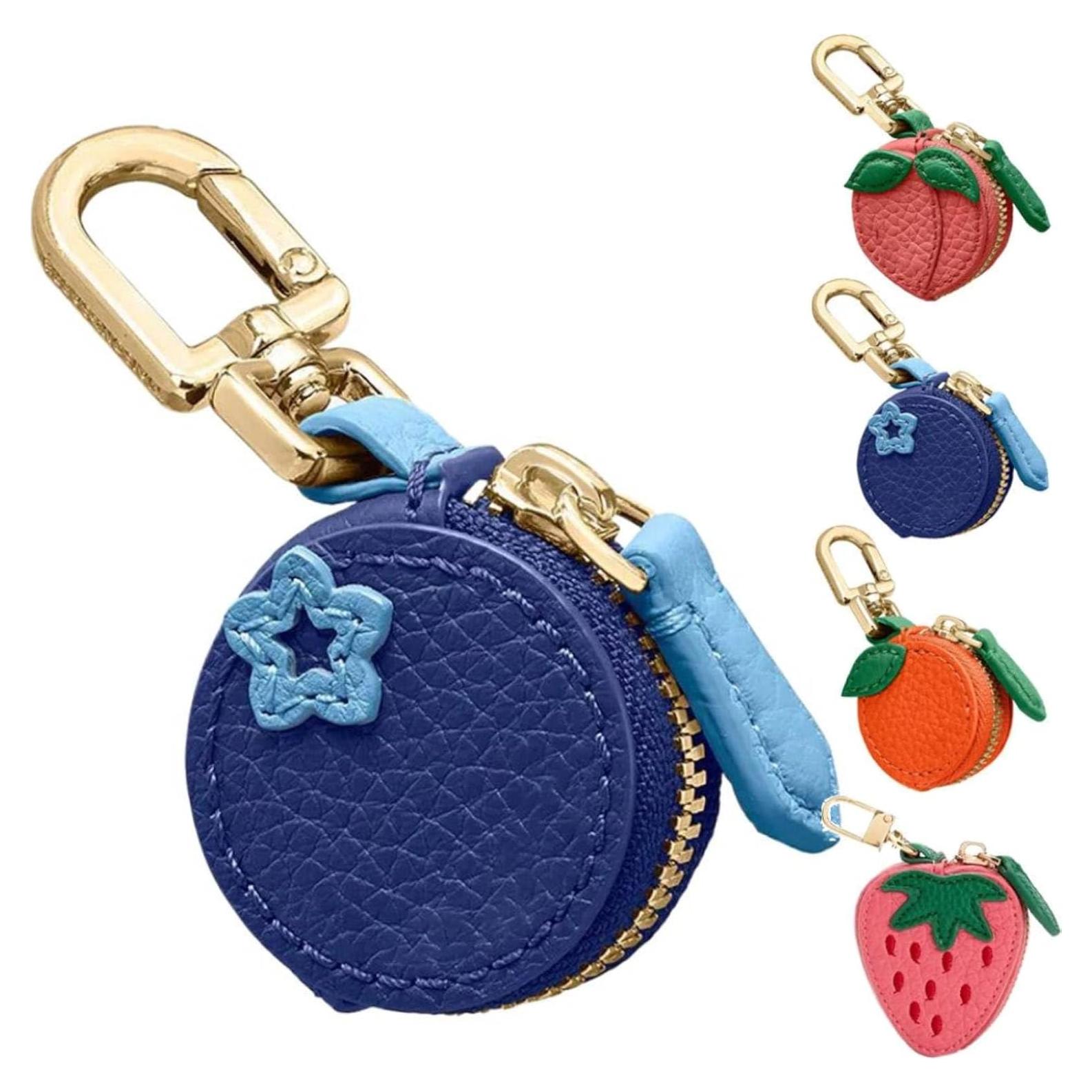 Monedero de fruta Genérico - Llavero de fresa impermeable