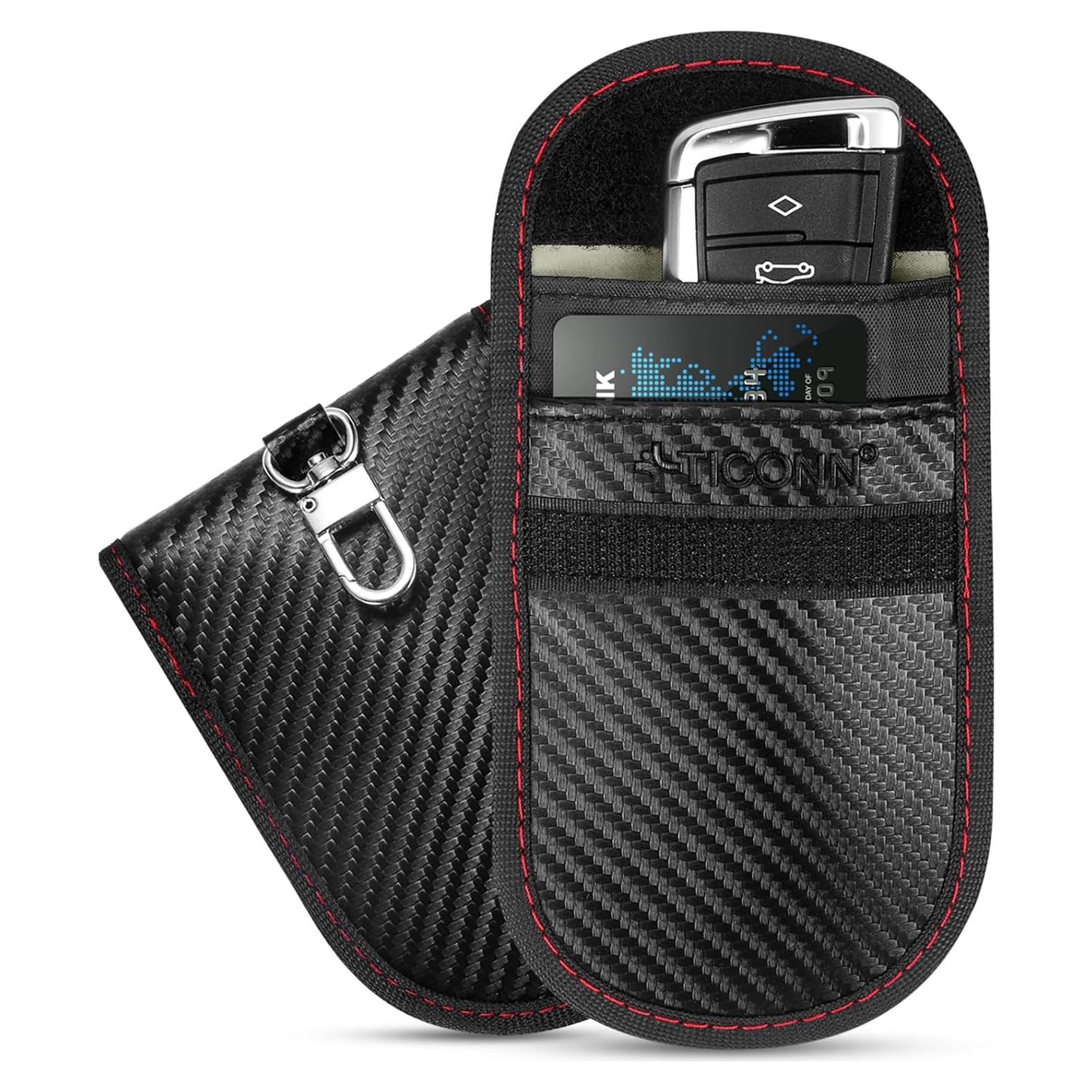 Bolsa Faraday TICONN para Llave 8.9x12.7cm Antirrobo