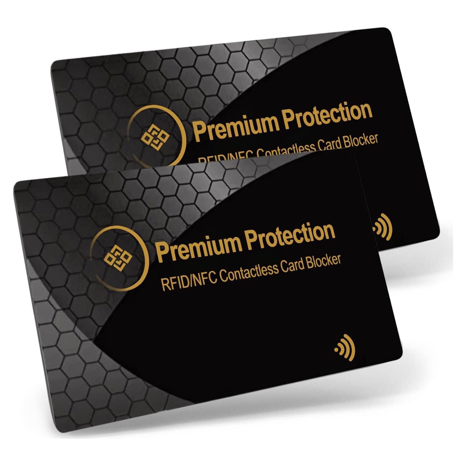 Tarjeta Bloqueadora RFID KF-Premium - Paquete de 2 Doradas