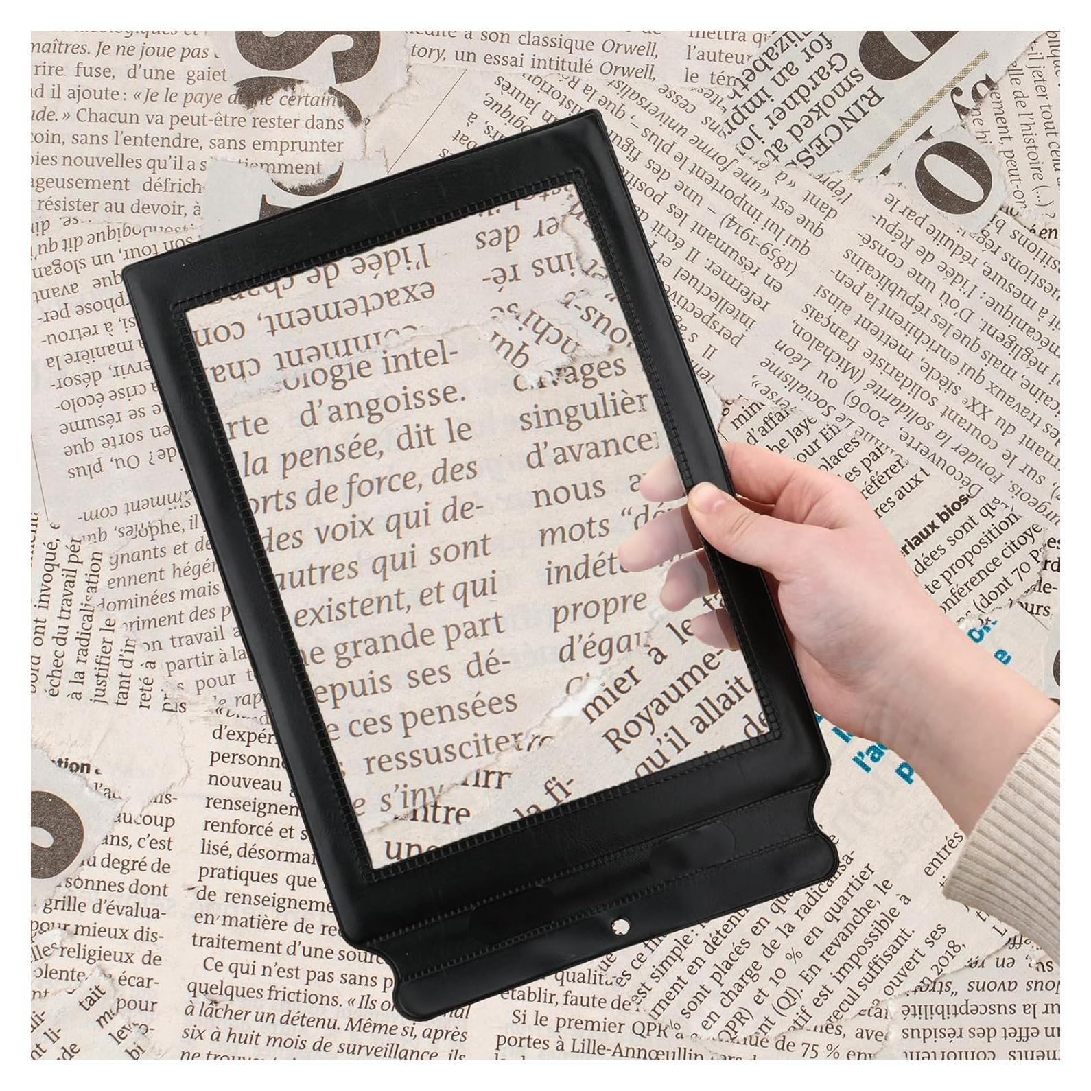 Lupa de Lectura 5X XLIUAX 30.5x19.5cm Flexible para Baja Visión