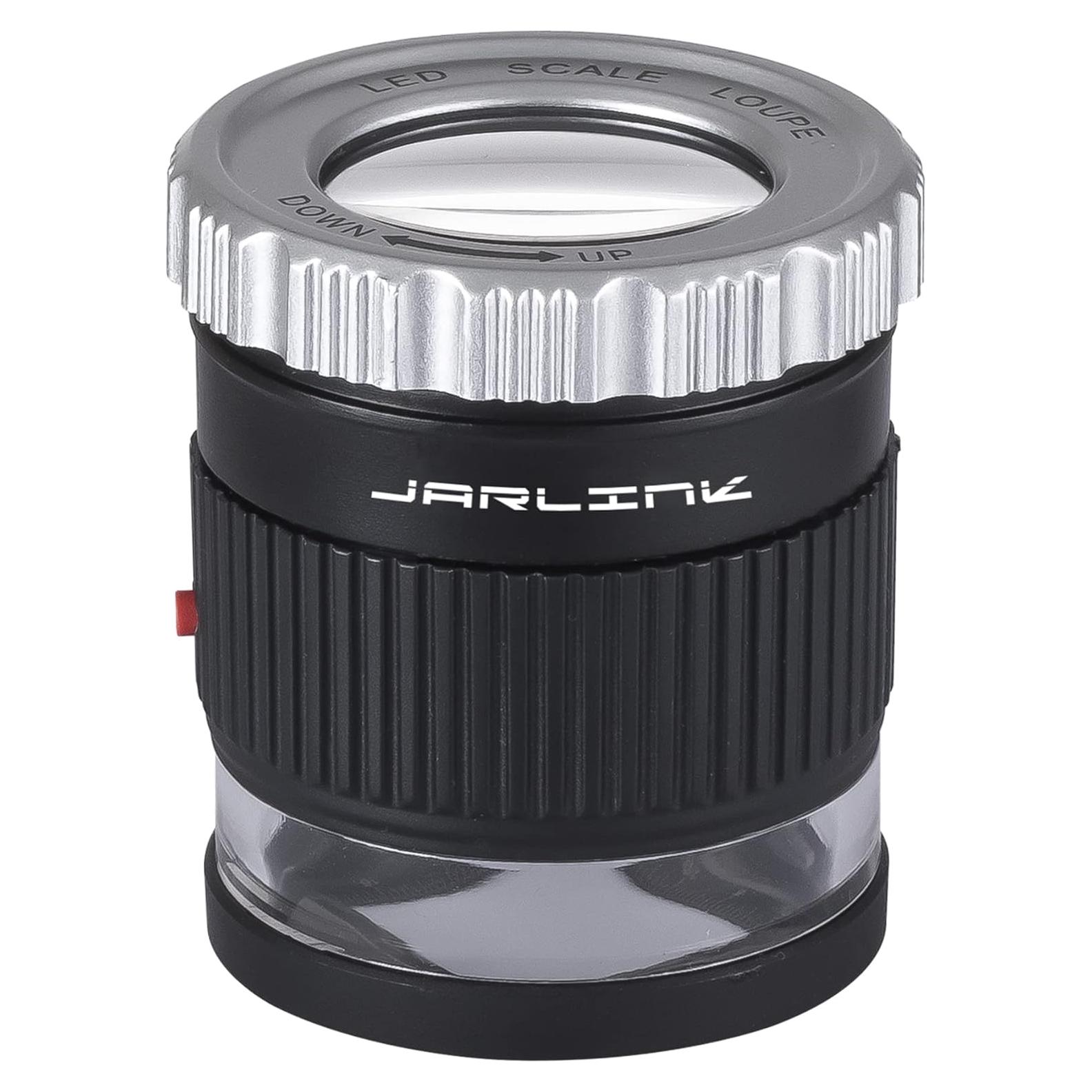 Lupa JARLINK 30X con Luz LED Ajustable para Joyería