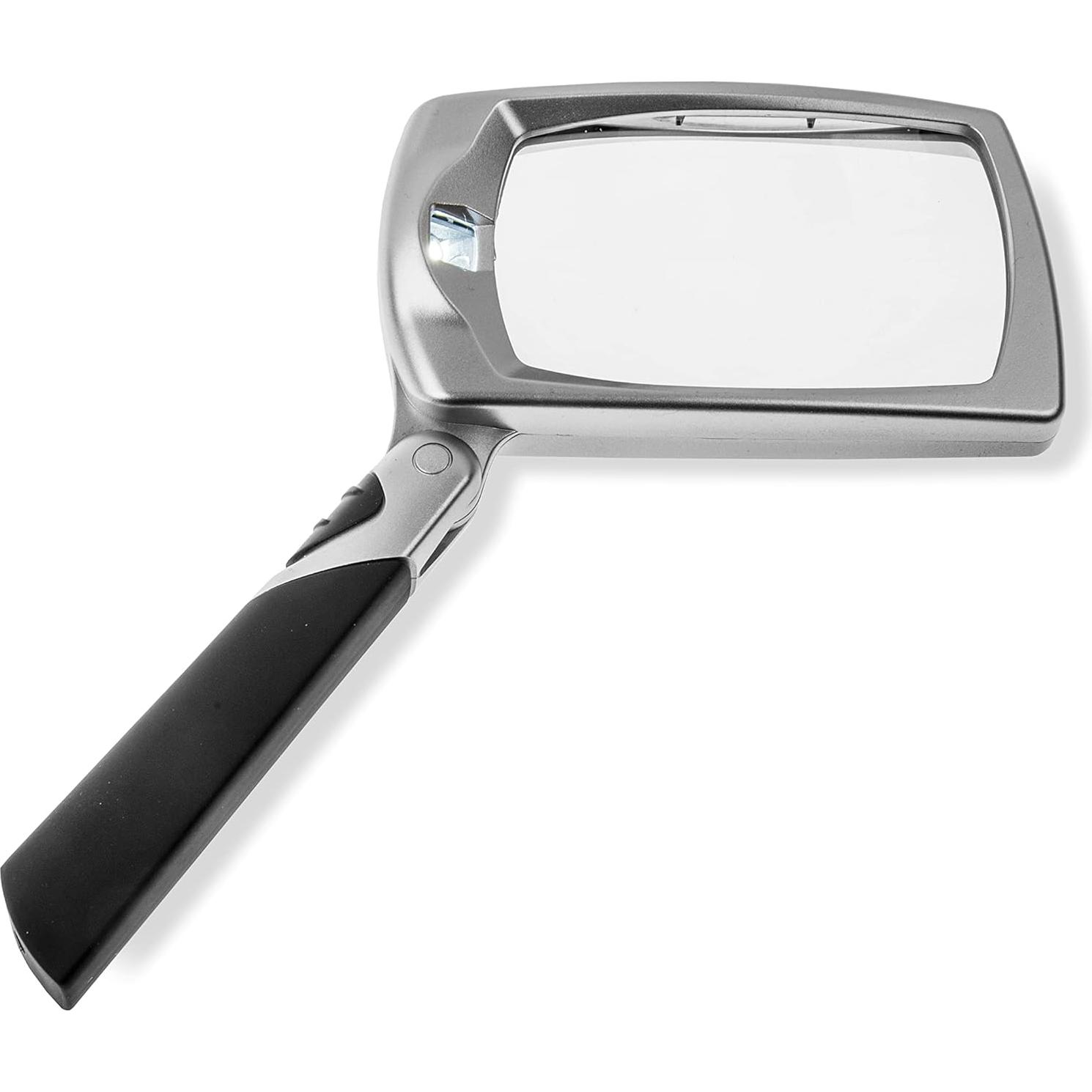 Lupa Rectangular Iluminada LED 2.5X Carson MJ-30