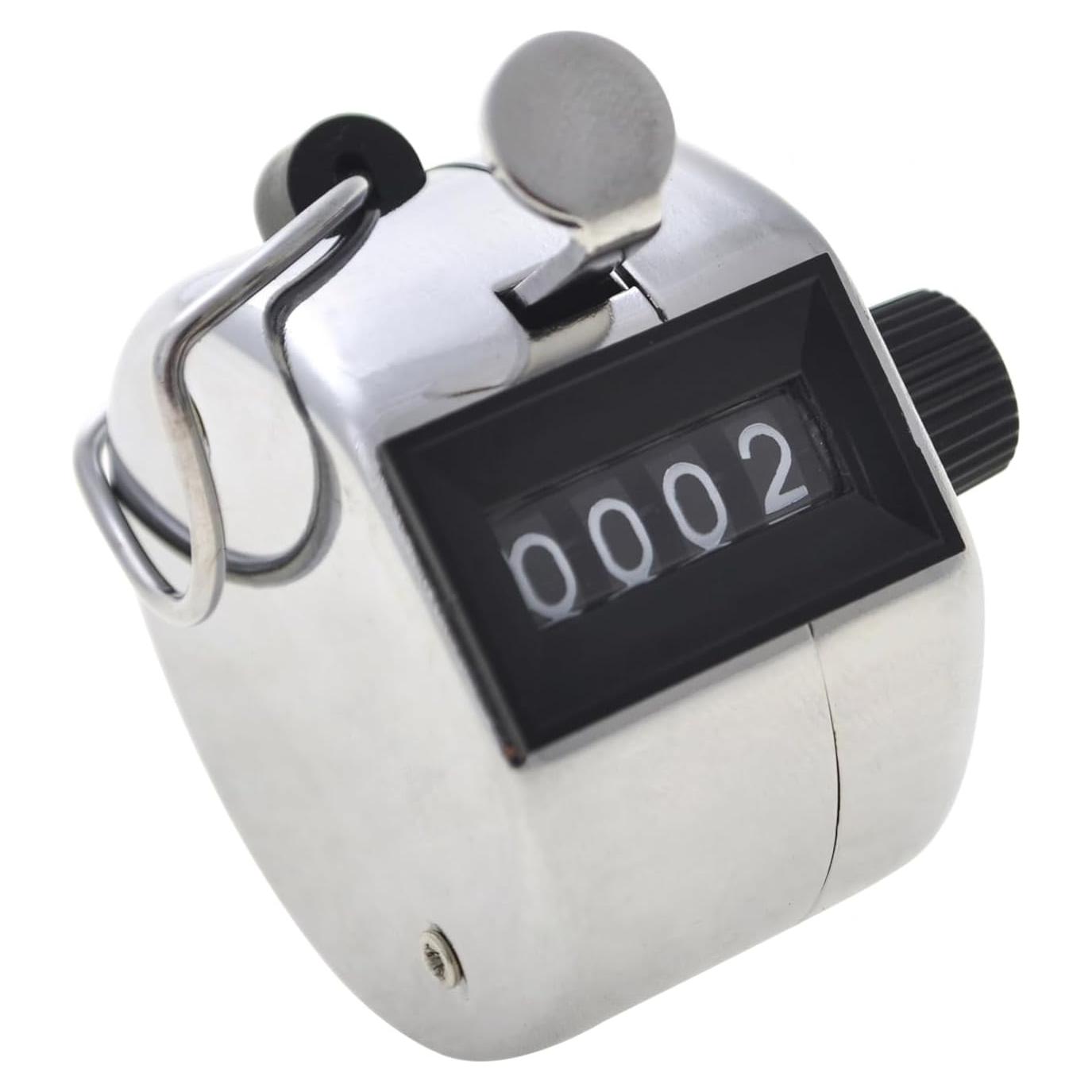 Contador de Mano GOGO de Metal 4 Dígitos para Conteo