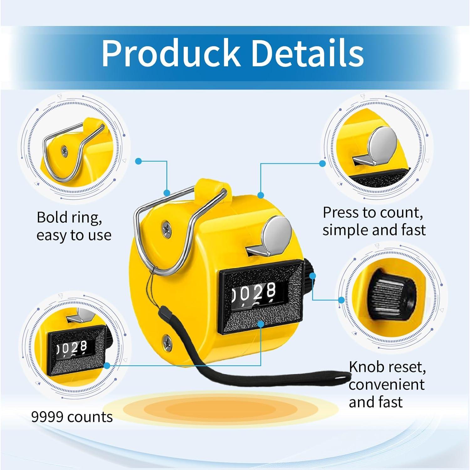 Contador Mecánico de Clicks VYNFLICK 4 Dígitos Rojo