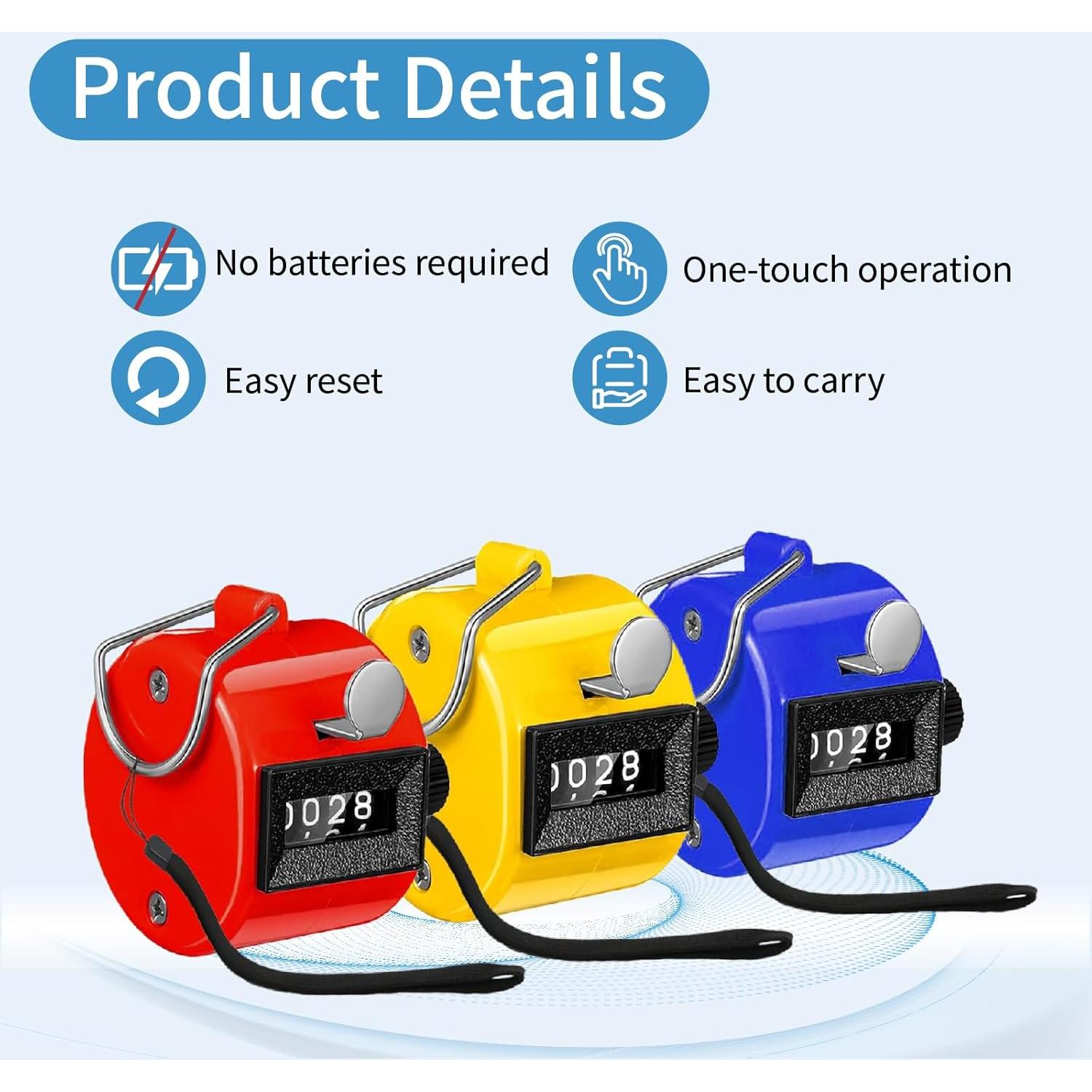 Contador Mecánico de Clicks VYNFLICK 4 Dígitos Rojo