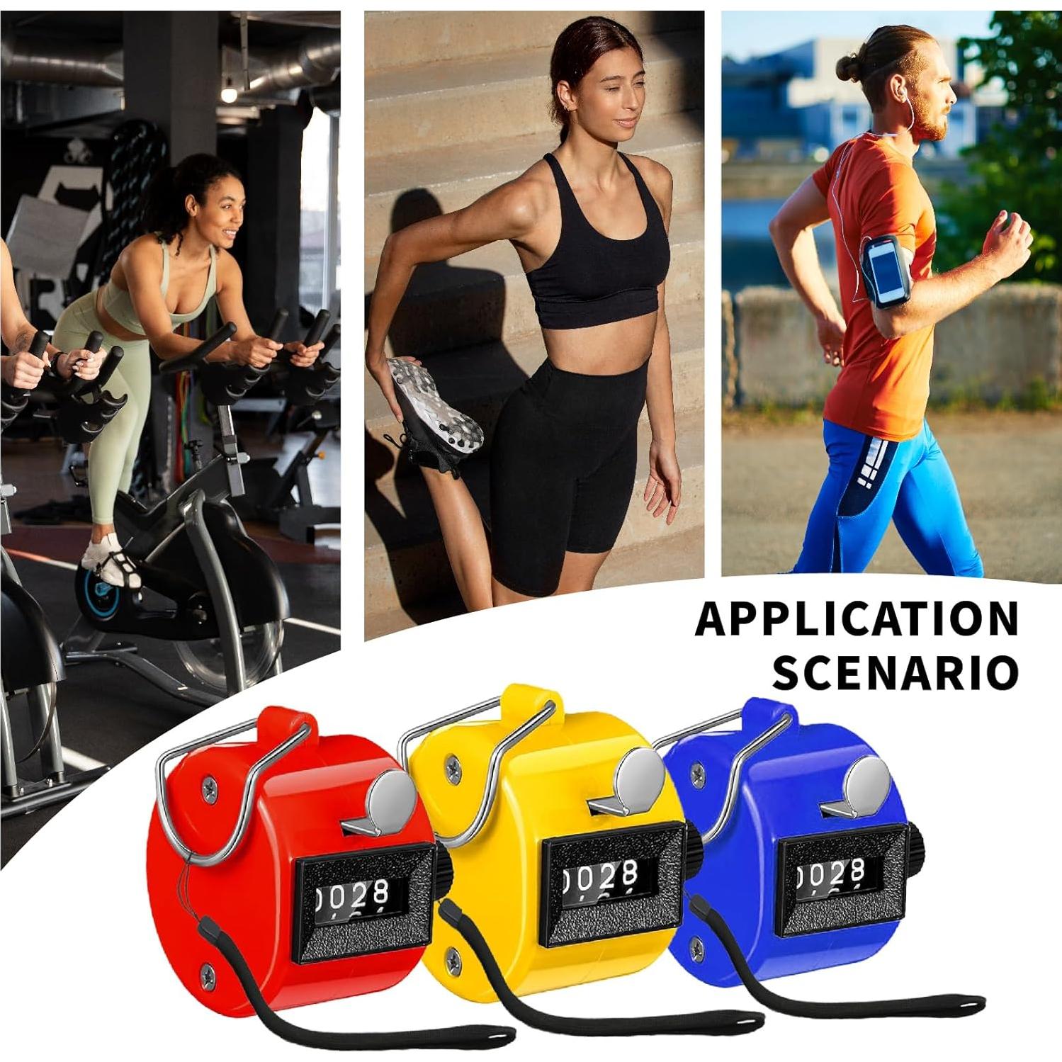 Contador Mecánico de Clicks VYNFLICK 4 Dígitos Rojo