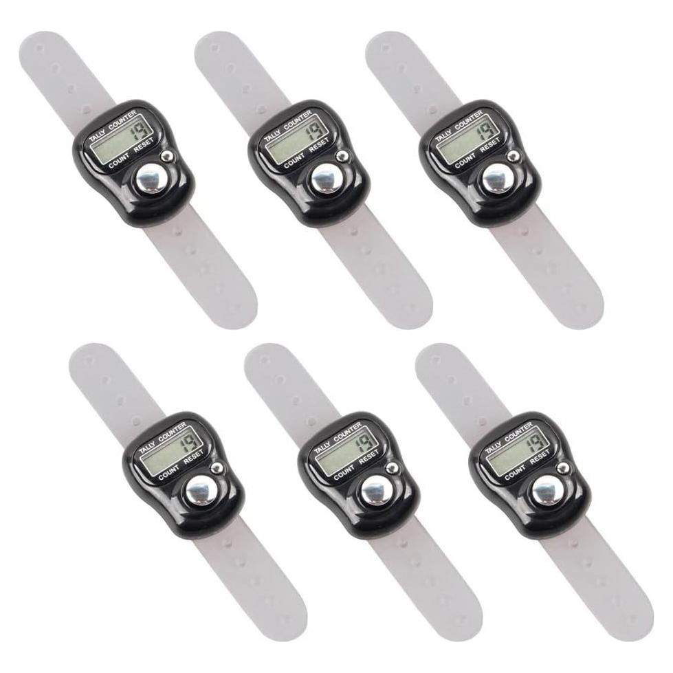 Contador de Dedos DONGKER 6 PCS Digital ABS Energía Eficiente