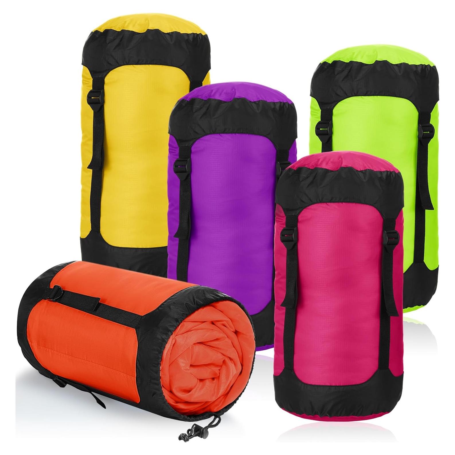 5 Sacos de Compresión Impermeables GliCraft 20L para Mochilas