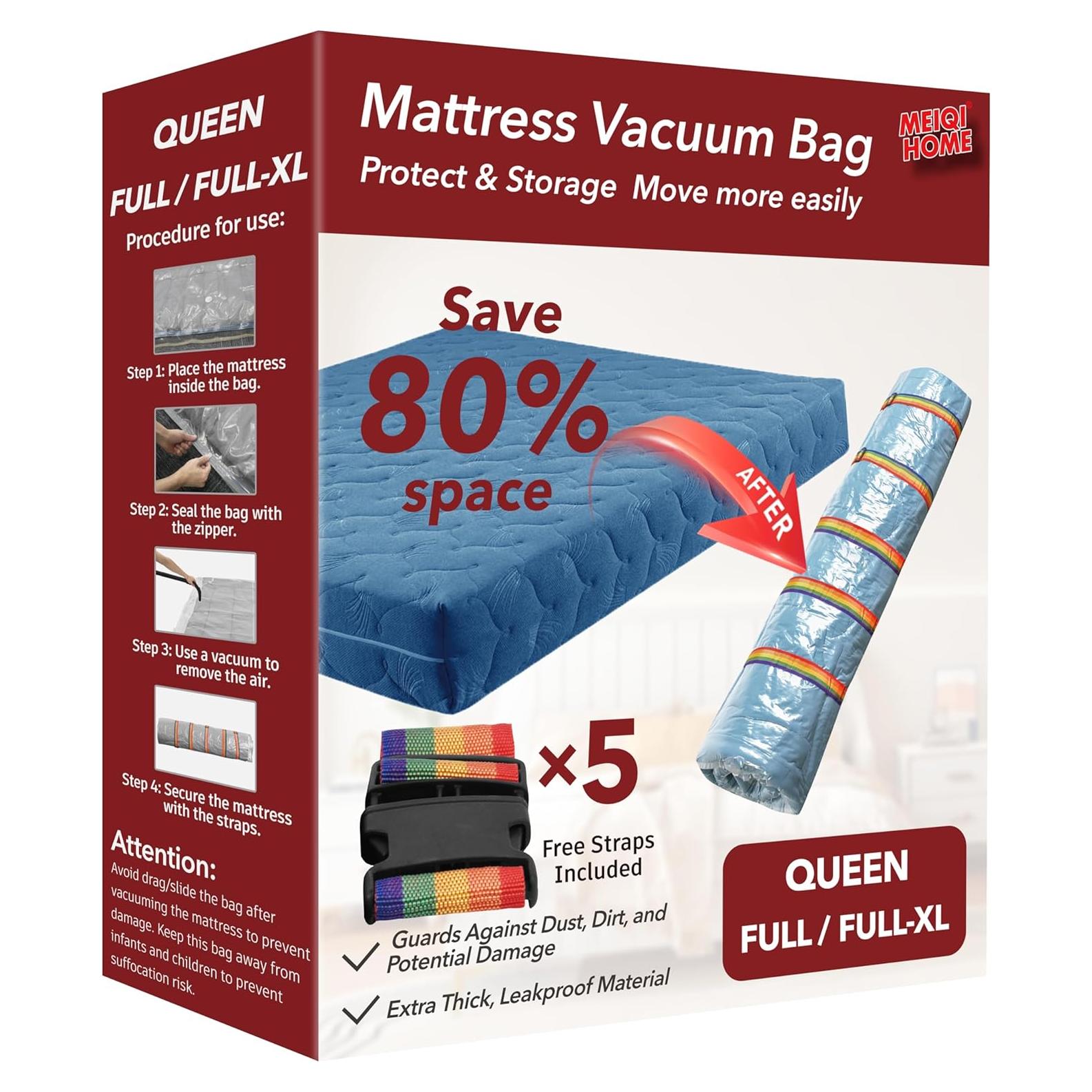 Bolsa de Vacío MEIQIHOME para Colchón Queen 200x250 cm