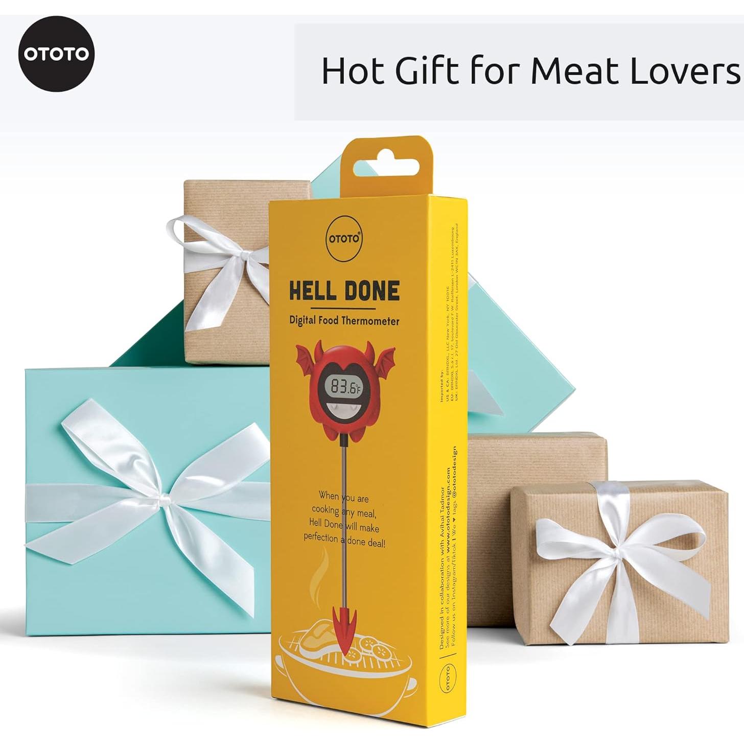 Termómetro Digital de Carne OTOTO Hell Done - Halloween, Precisión y Diseño Divertido