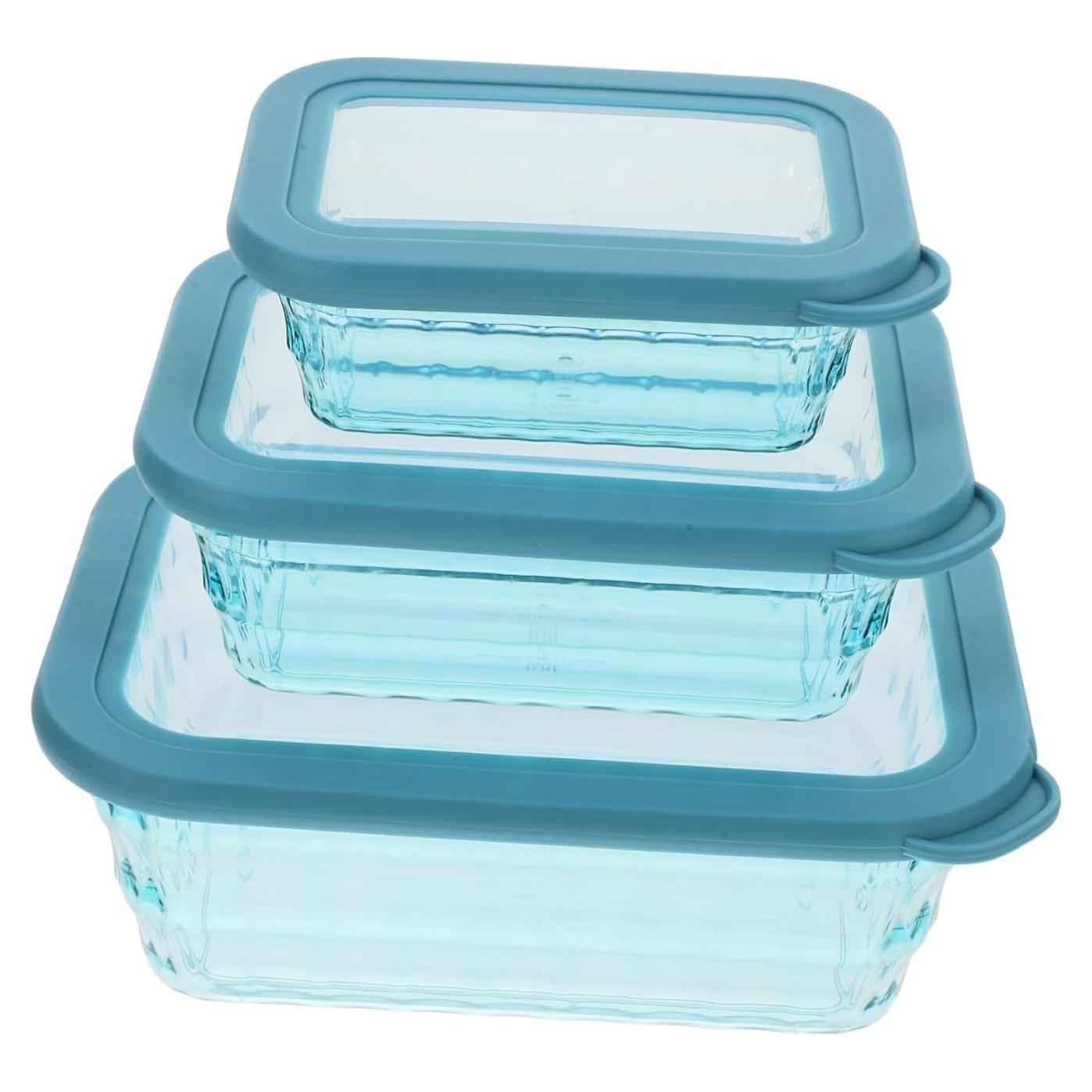 Juego de 3 cajas de almacenamiento de alimentos VILLFUL 24x17cm