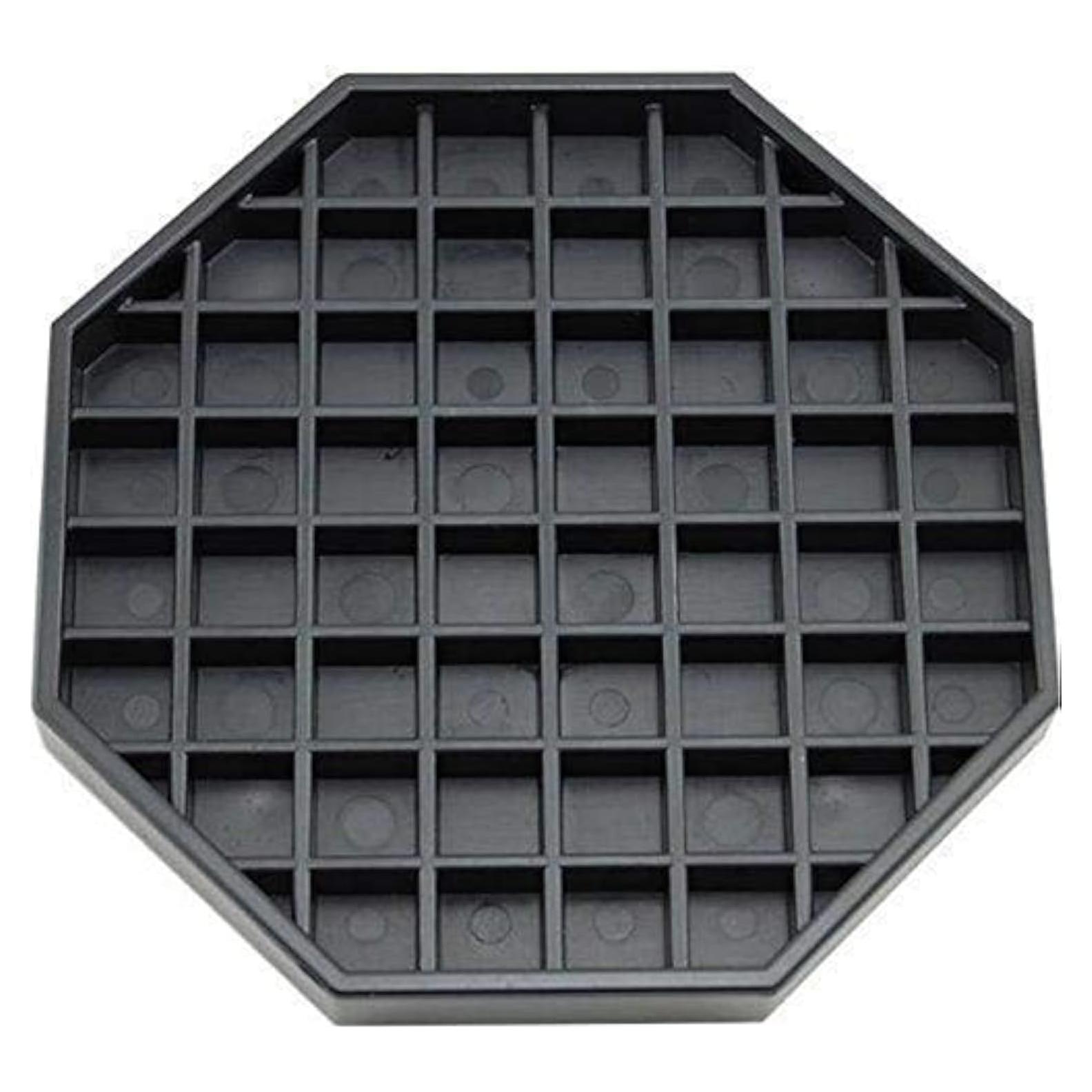 Bandeja de Goteo Octagonal Reunión Feliz 153x153mm Plástico Negro