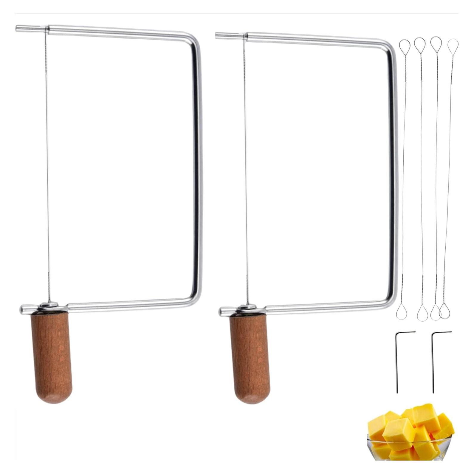 Kit Cortador de Queso ShinianYa con Mango de Madera y Acero Inoxidable