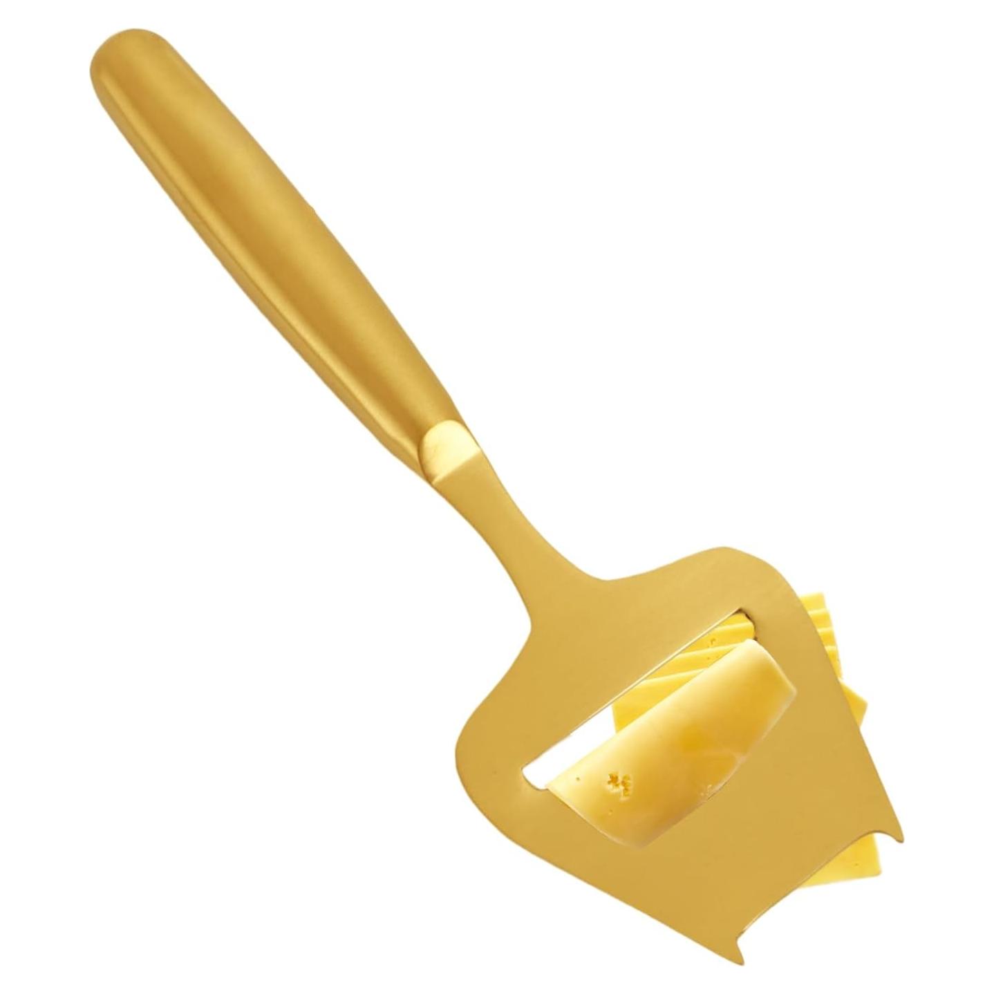 Cortador de Queso Blueden de Acero Inoxidable Dorado 22.5 cm