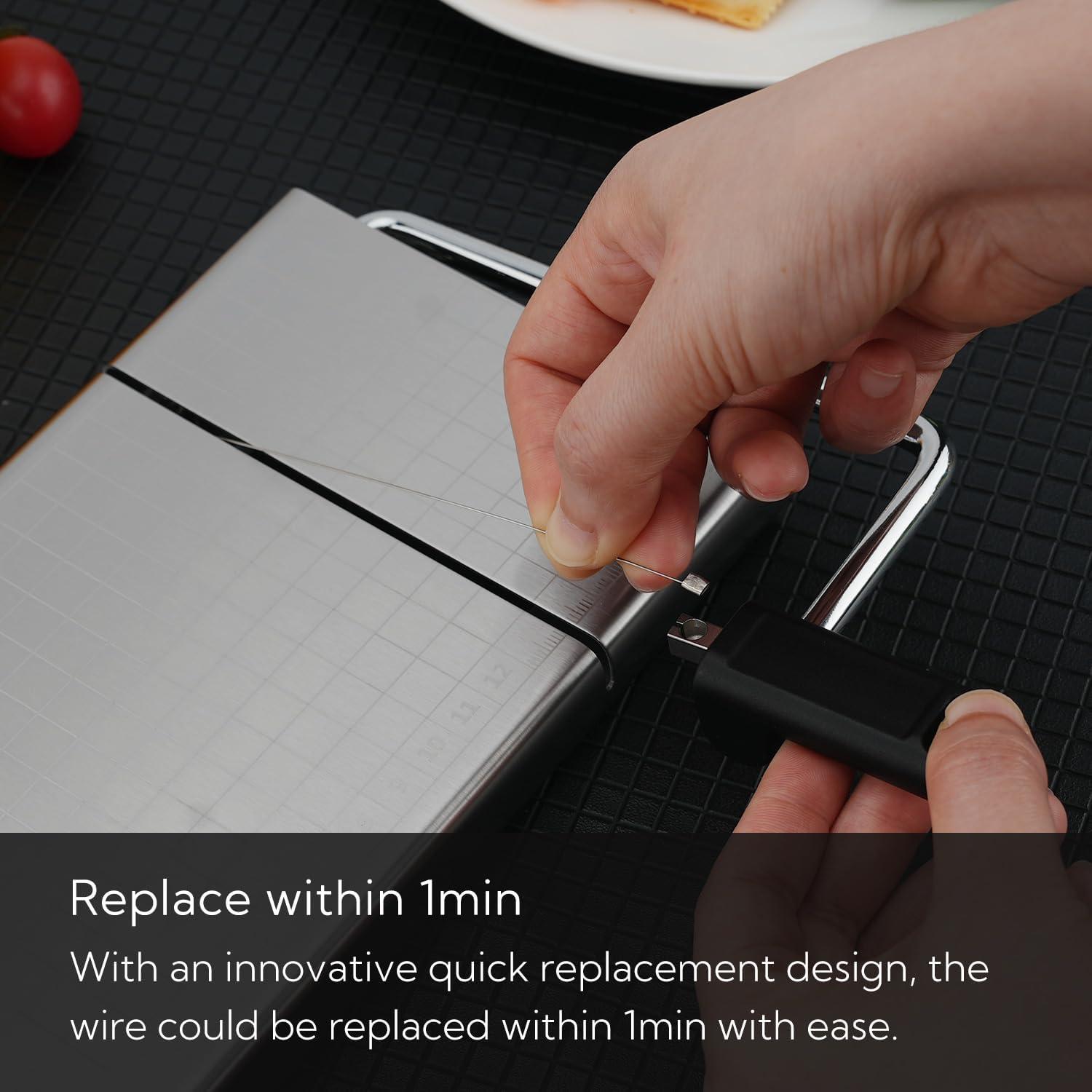 Cortador de Queso KITCHENDAO KD20344 con Alambre Reemplazable