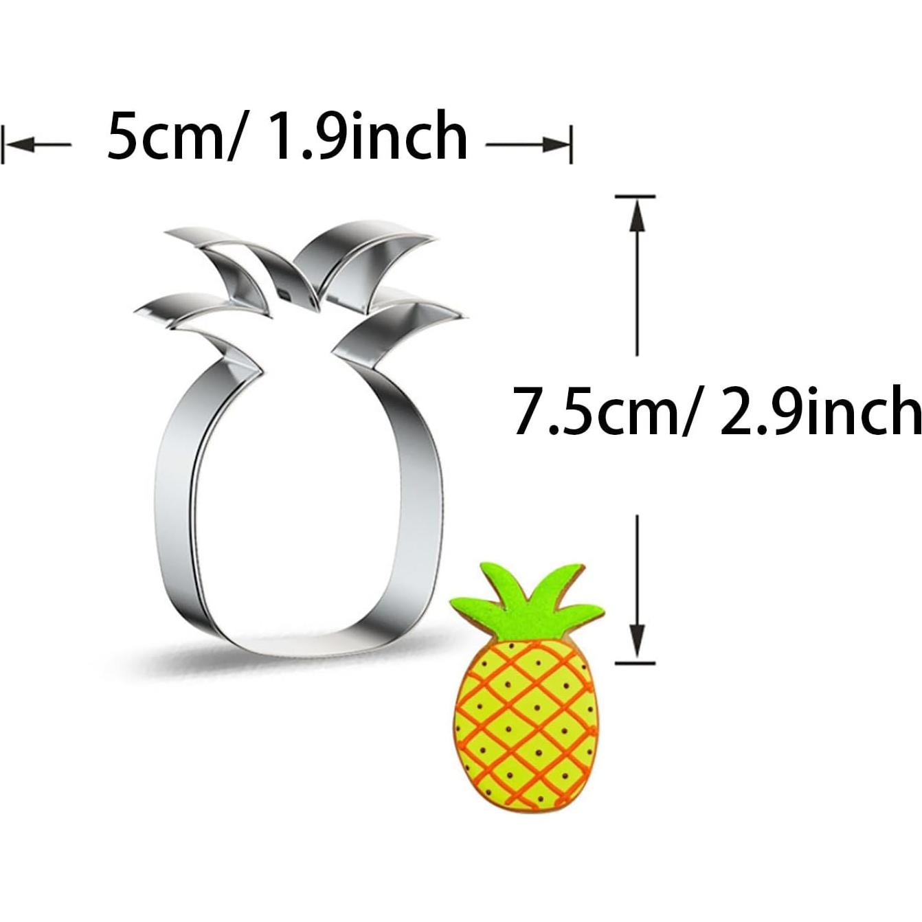 Cortador de Galletas Piña WAVIZJING Acero Inoxidable 7.4cm