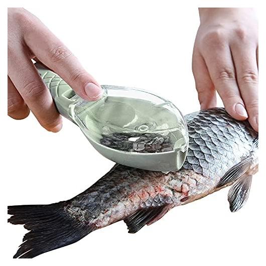 Escalador de Pescado Verde - Removedor de Escamas Rápido 16cm